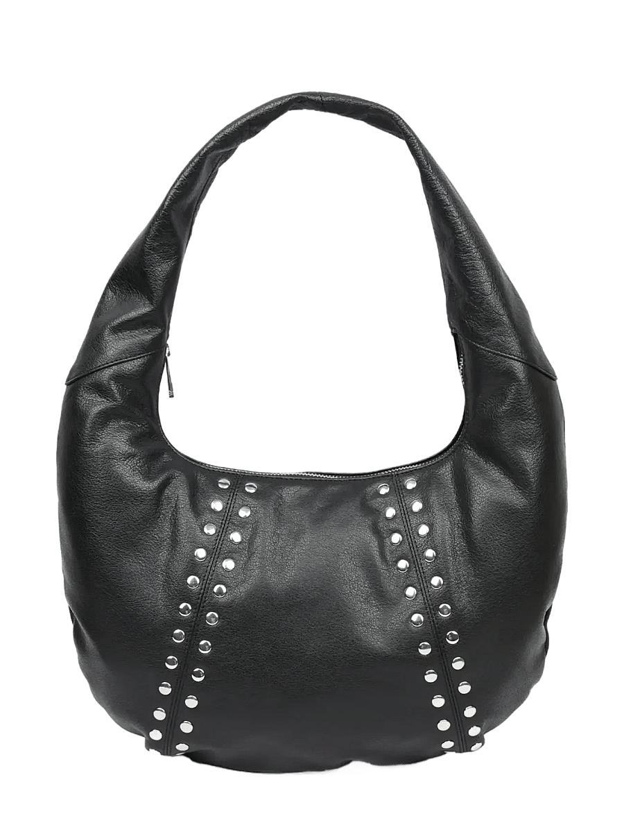 Nunoo - Small Gabi Rivet Mountain Black - Õlakotid - black - 0
