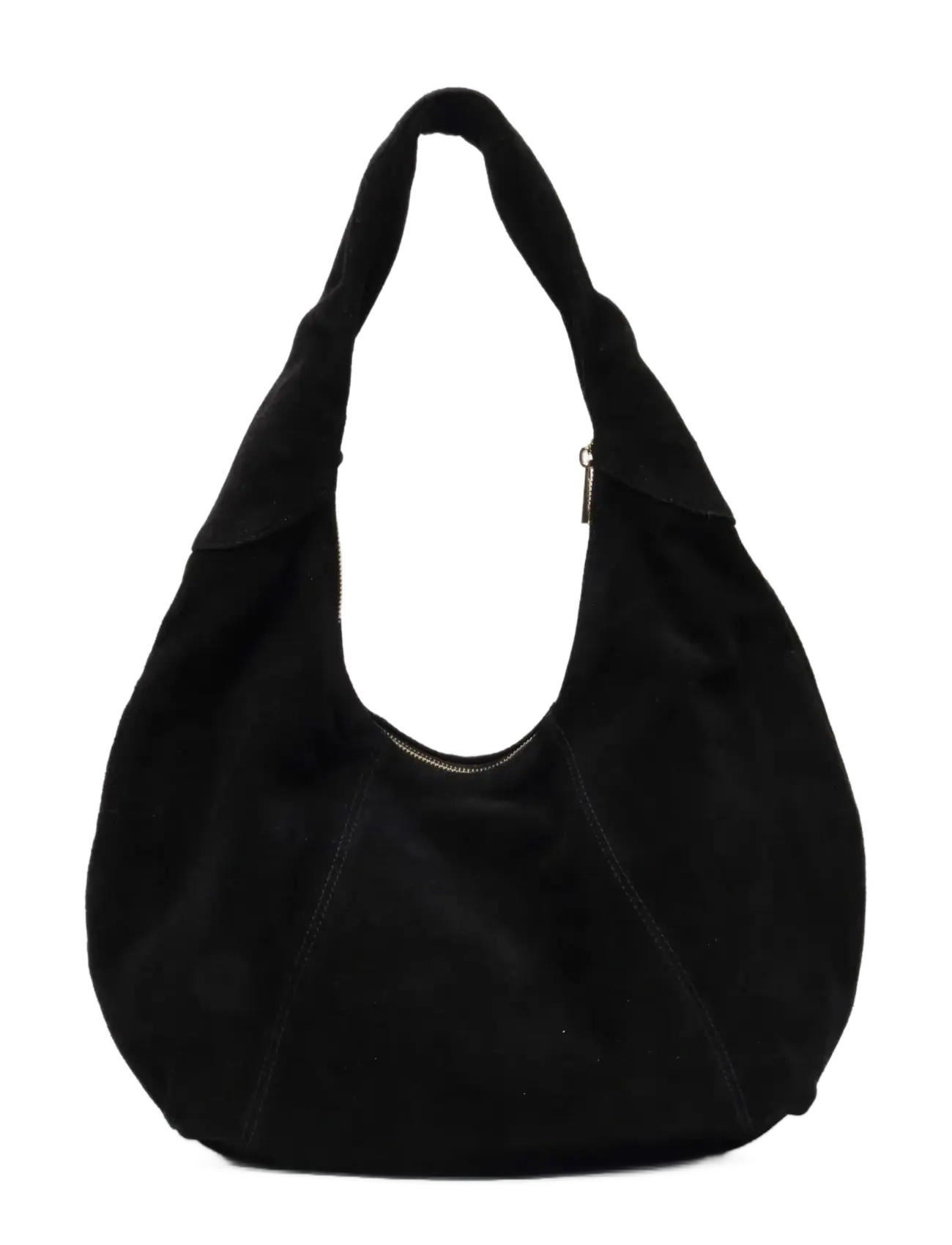 Nunoo - Gabi Suede Fringe Black w. Gold - skuldervesker - black - 2