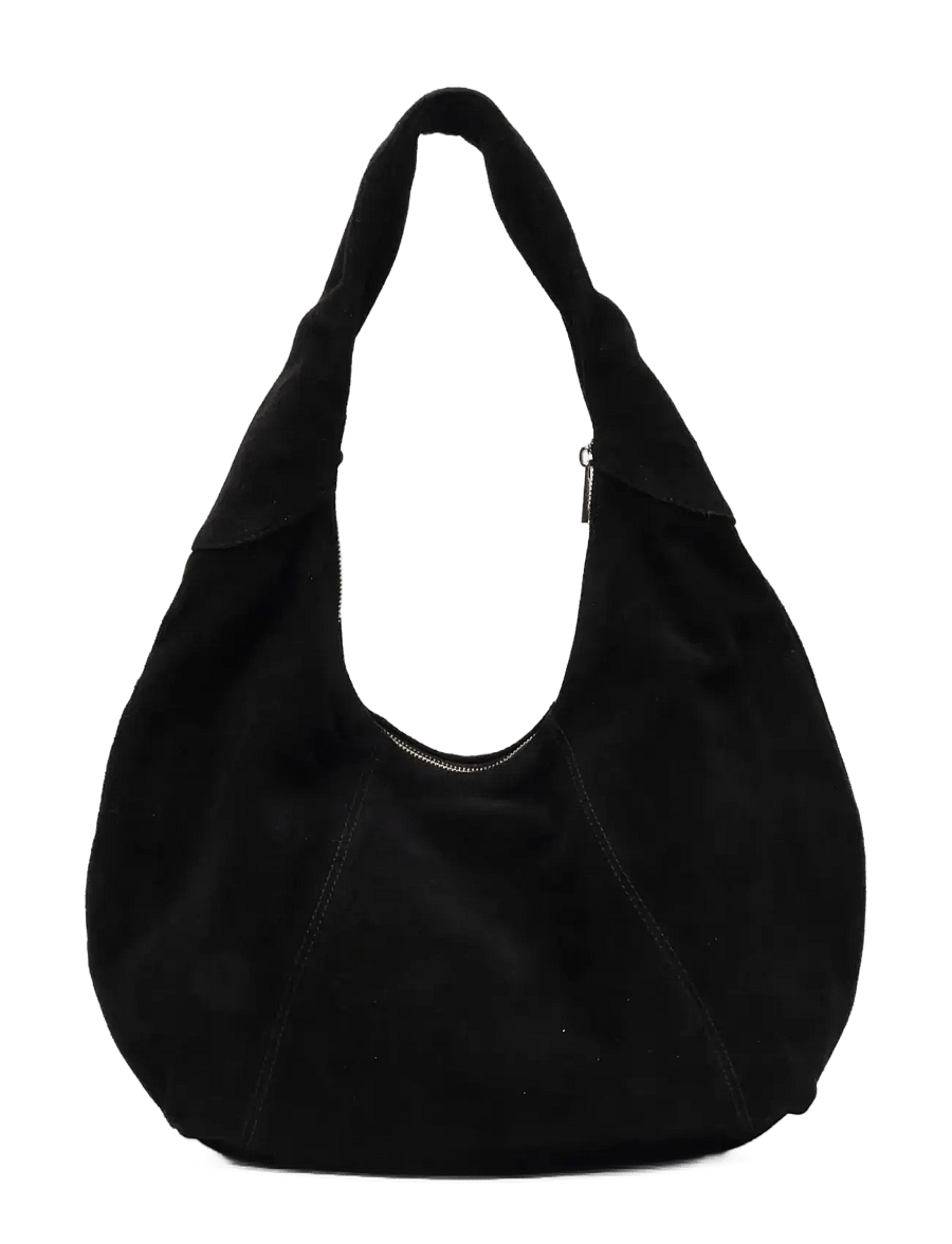 Nunoo - Gabi Suede Fringe Black w. Gold - skuldervesker - black - 2