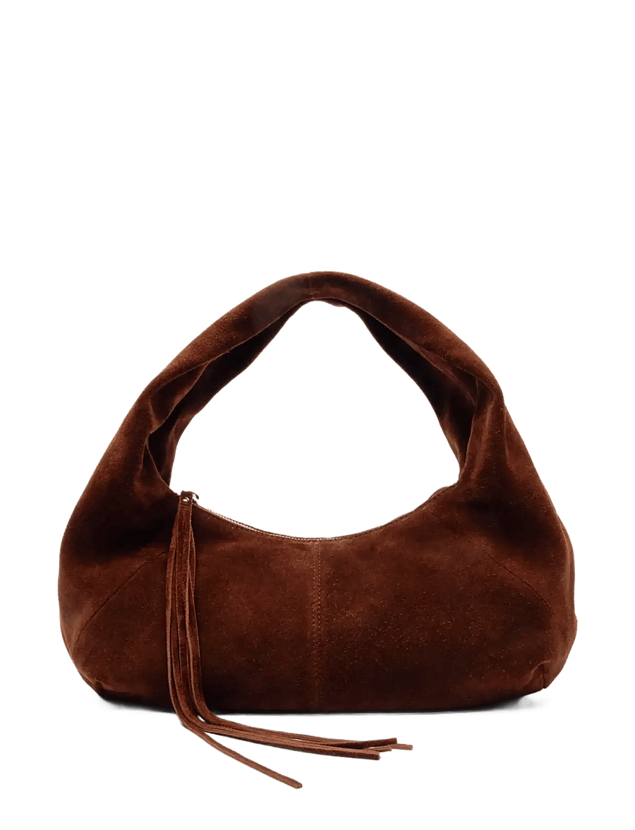 Nunoo - Small Alma Suede Chocolate Núnoo x Lia - rokassomas - dark brown - 0