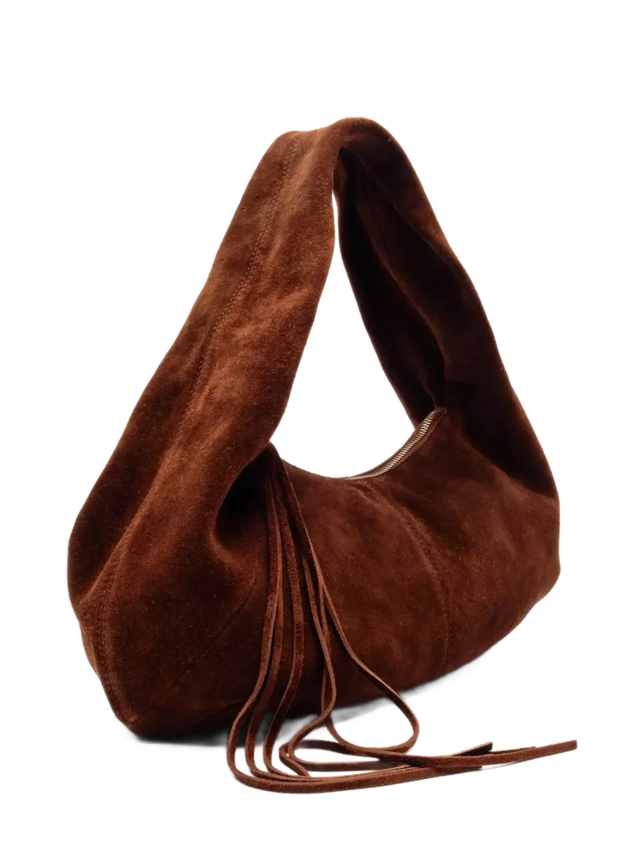 Nunoo - Small Alma Suede Chocolate Núnoo x Lia - håndtasker - dark brown - 1