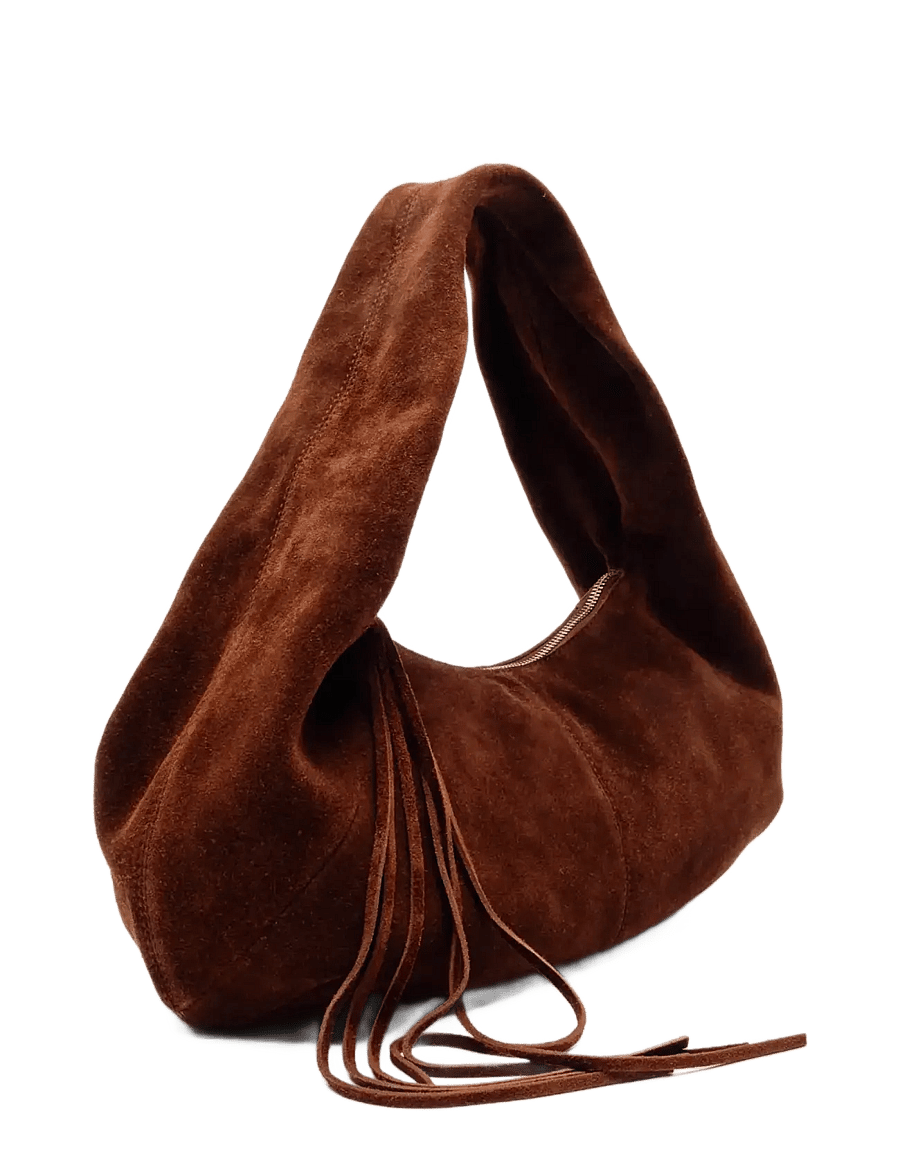 Nunoo - Small Alma Suede Chocolate Núnoo x Lia - rokassomas - dark brown - 1