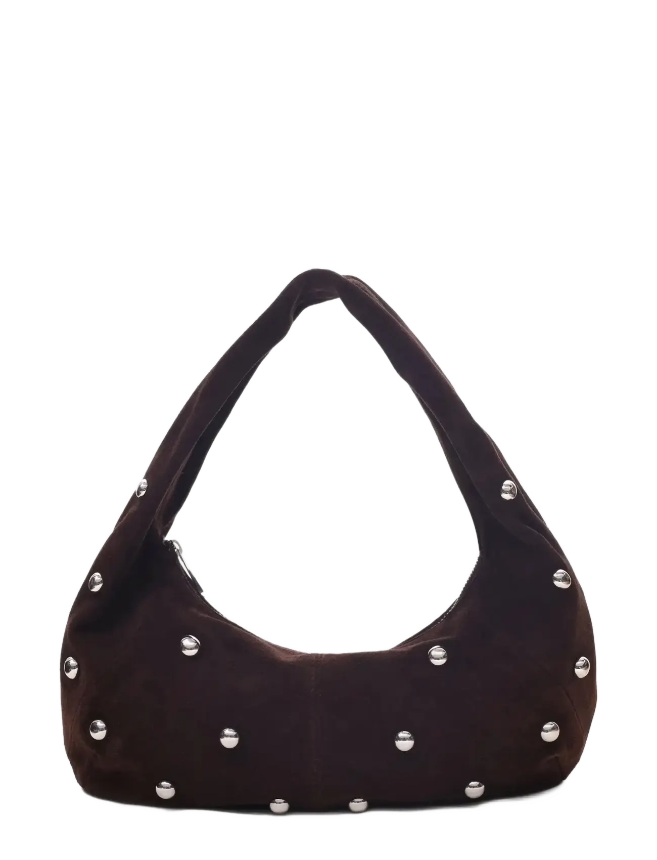 Nunoo Small Alma Rivet Suede Chocolate - Officewear - CHOCOLATE / brown