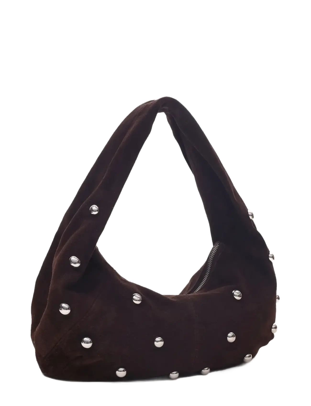 Nunoo - Small Alma Rivet Suede Chocolate - odzież imprezowa w cenach outletowych - chocolate - 1