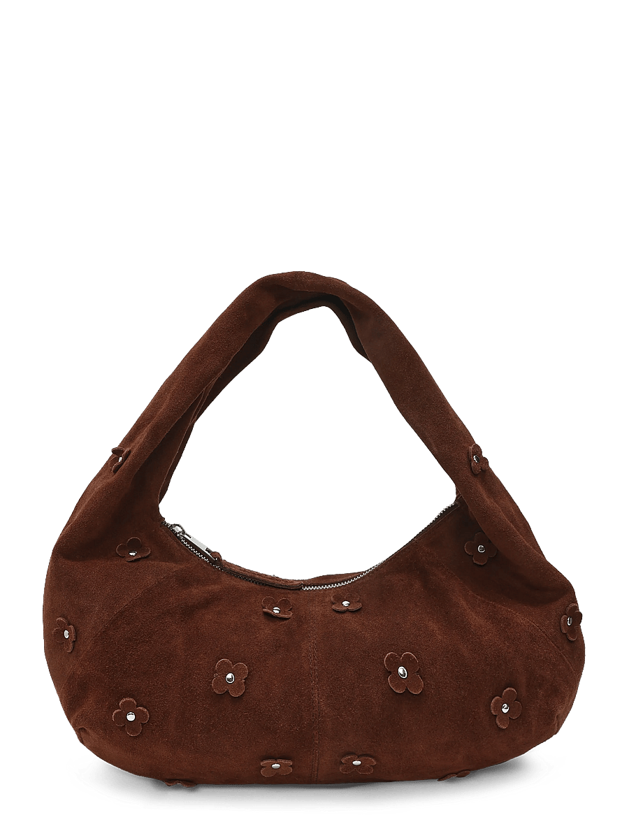 Nunoo - Small Alma Icon Suede Cacao - handväskor - cacao - 0