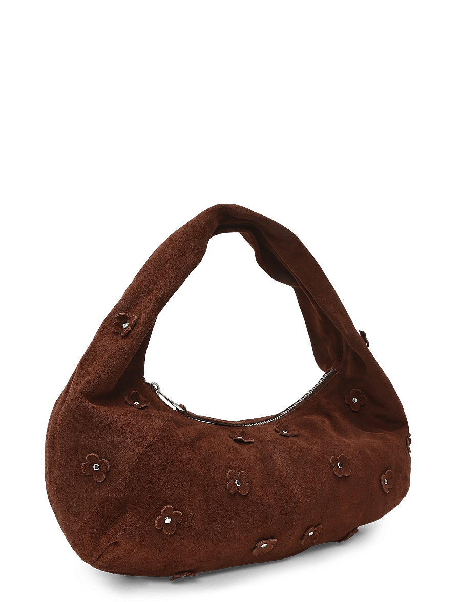Nunoo - Small Alma Icon Suede Cacao - handväskor - cacao - 2