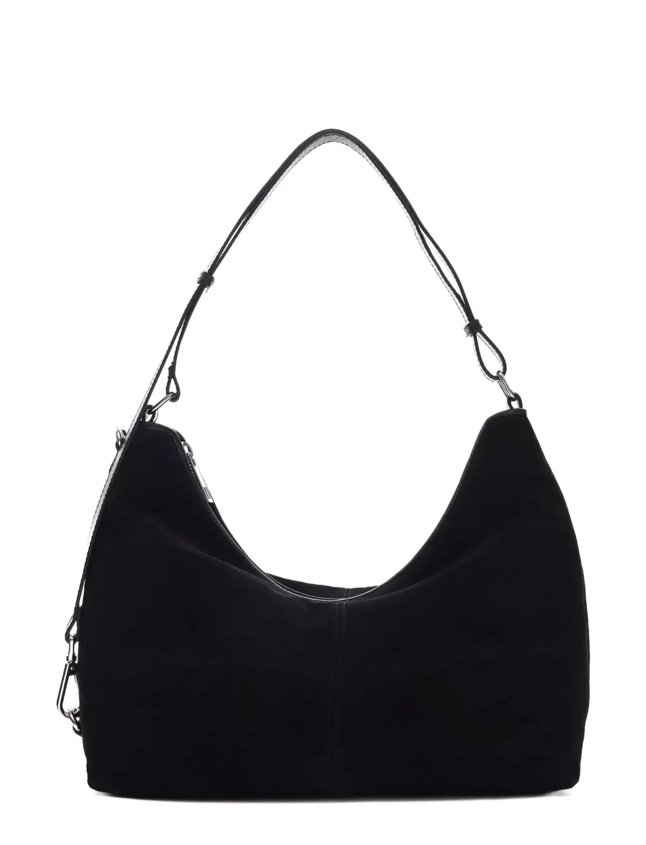 Nunoo Rio Suede Black, One Size, Black, Tasker > Små Skuldertasker-Crossbody-Tasker, Dame