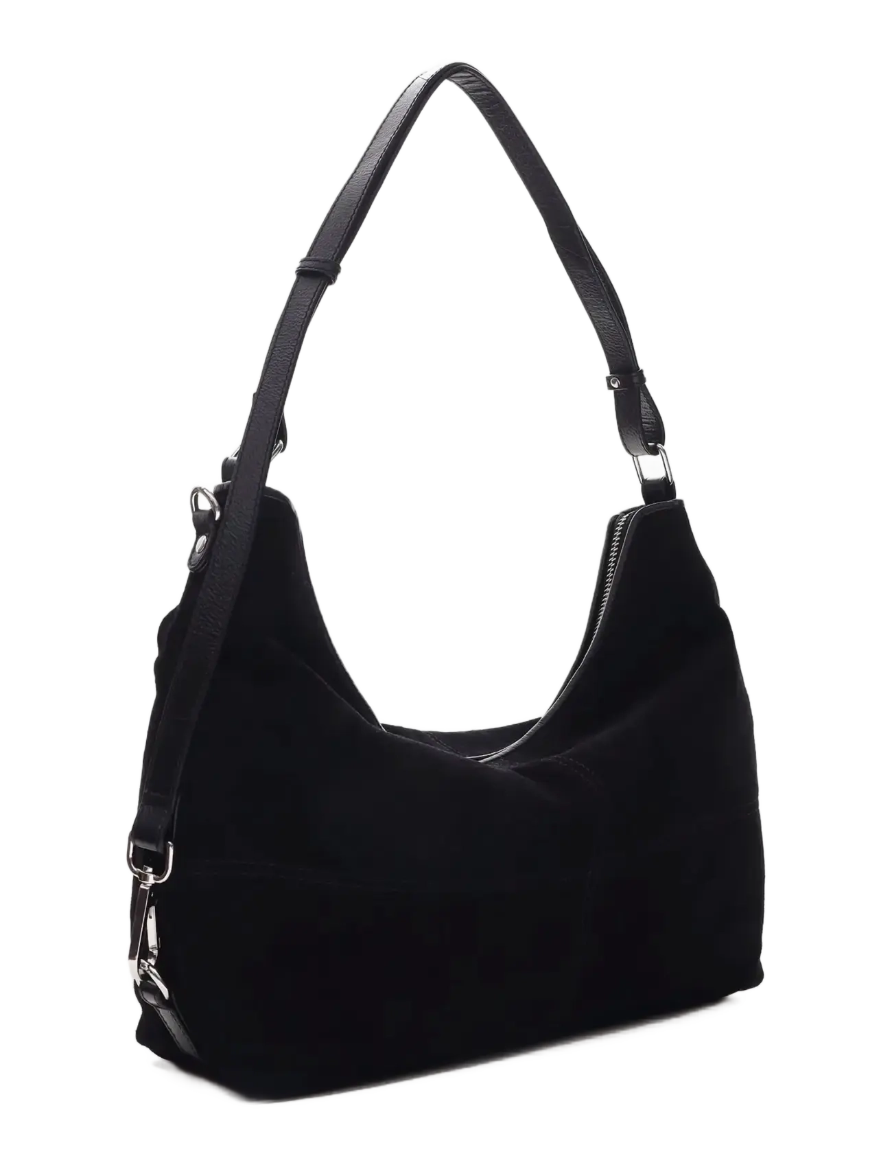 Nunoo - Rio Suede Black - shoulder bags - black - 1