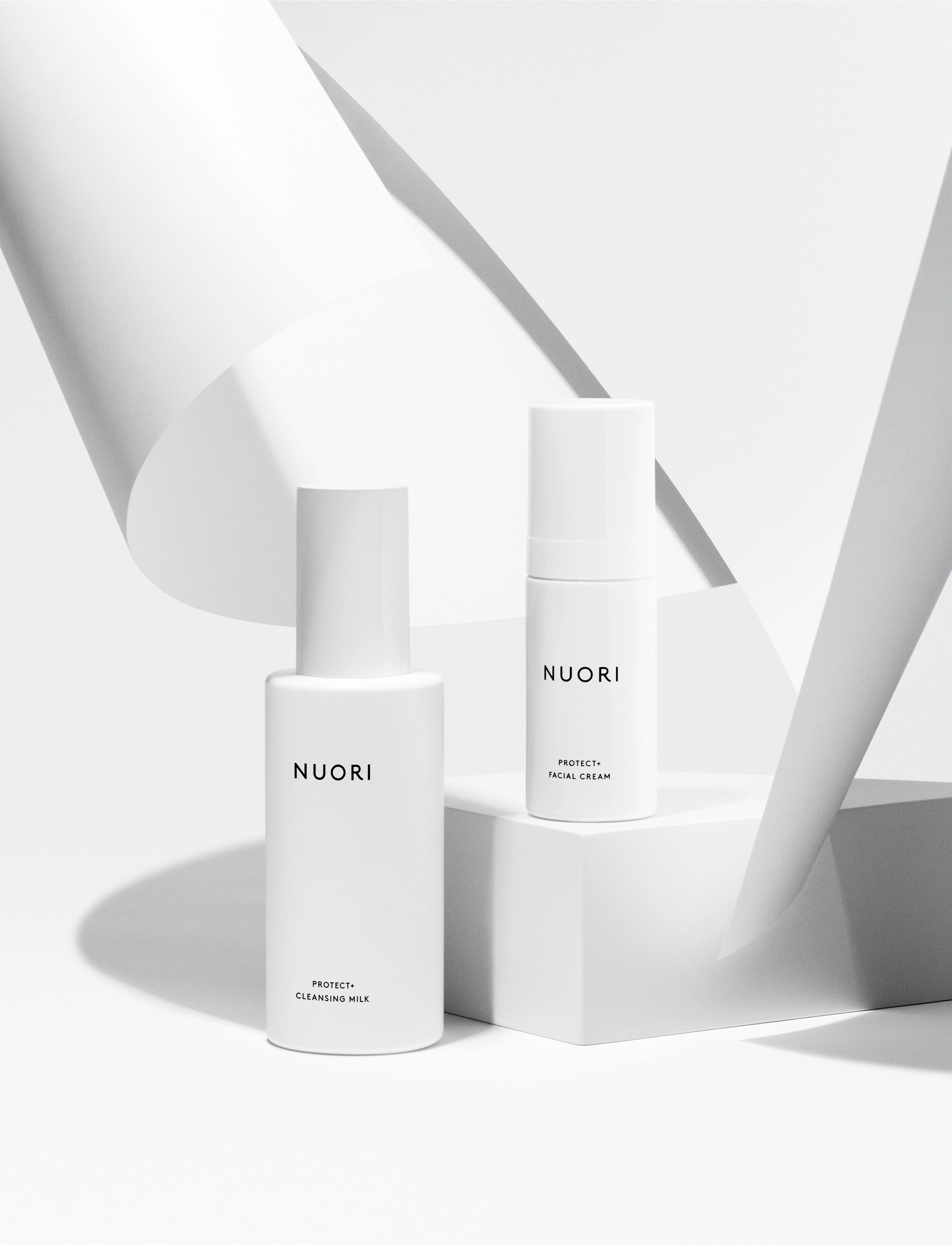 Nuori - Protect+ Cleansing Milk Fragrance Free - rengöringsmjölk - white - 3