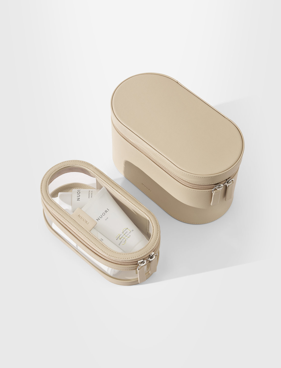 Nuori - NUORI Getaway Travel Case Set - Neutral - makeup - neutral - 2