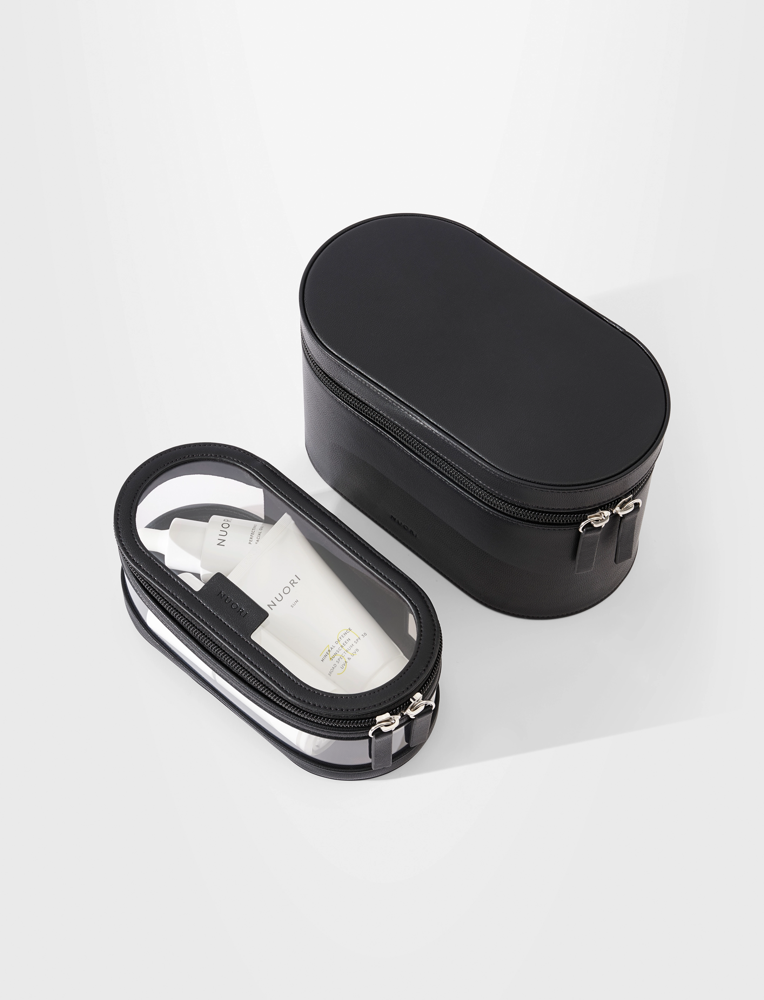 Nuori - Getaway Travel Case Set - Black - lahjapakkaukset - black - 3