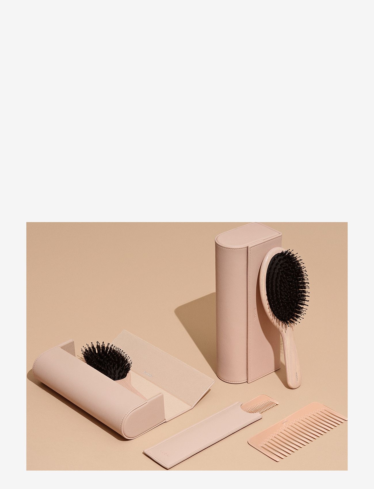Nuori - Revitalizing Hair Brush, Large - Rose - paddelborste - rose - 3