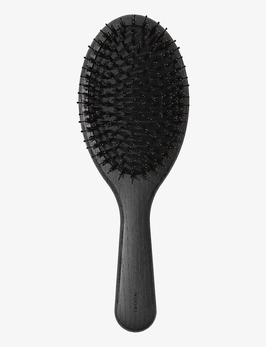 Nuori - Revitalizing Hair Brush Large - Black - paddelbørste - black - 1