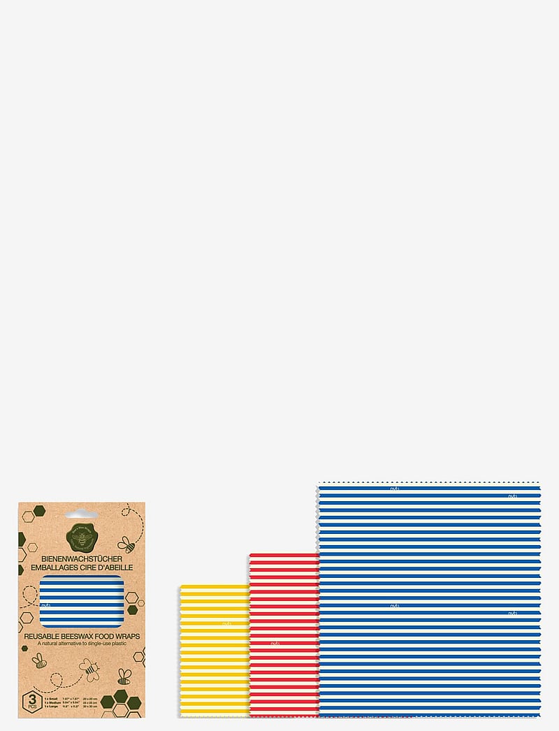 nuts - Stripes Set 3 pcs - blue, red, yellow - 0