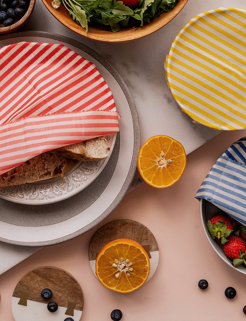 nuts - Stripes Set 3 pcs - blue, red, yellow - 1