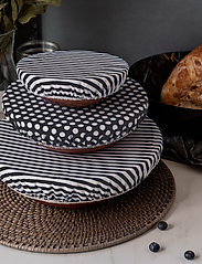 nuts - Tekstil skåldække sort/hvid mønster sæt 3 stk - laveste priser - black - 3