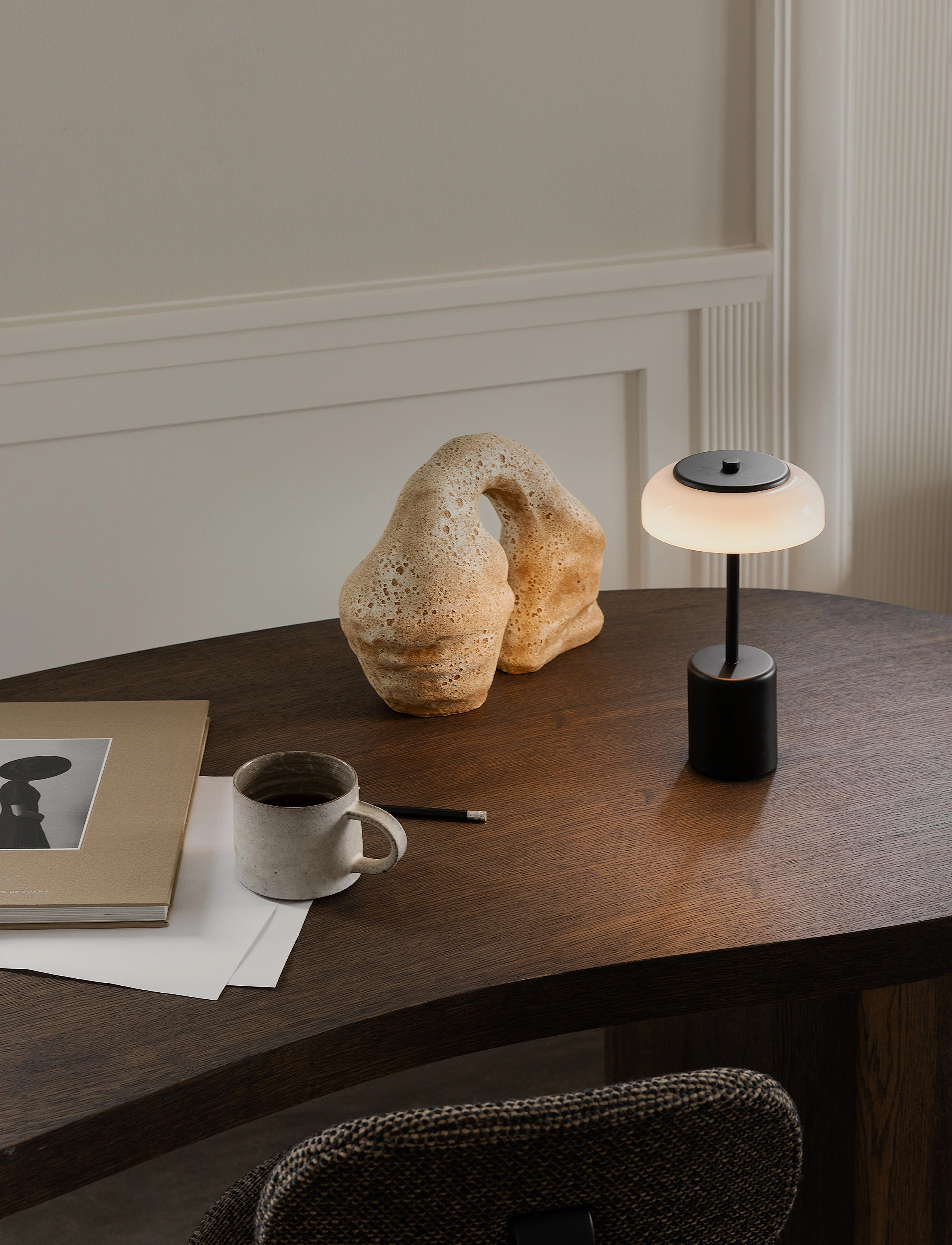 Nuura Blossi Table Mini, H26.2 cm, Lamps, Schwarz - Homeware