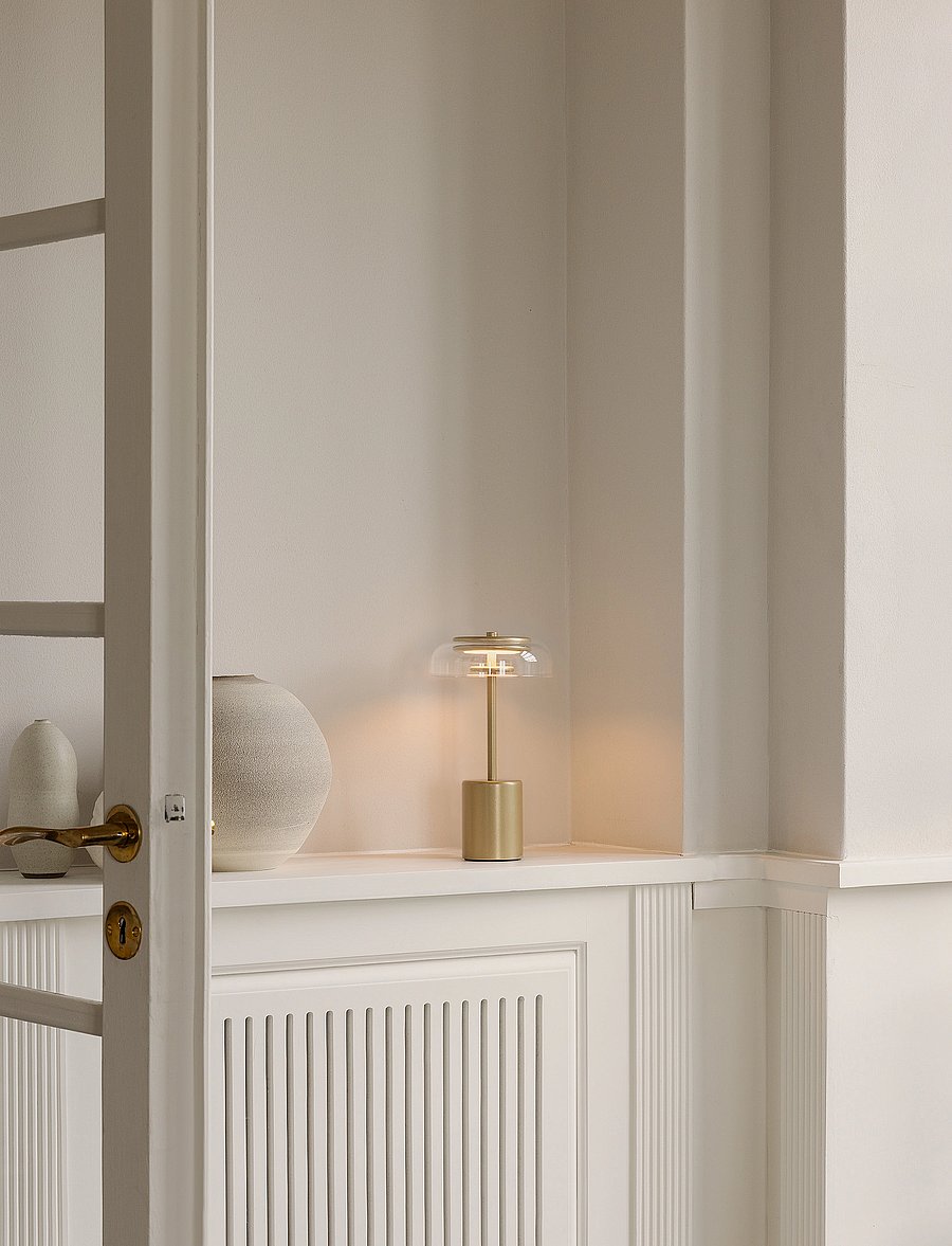 Nuura - Blossi Table Mini - mobile lampen - nordic gold / clear - 4