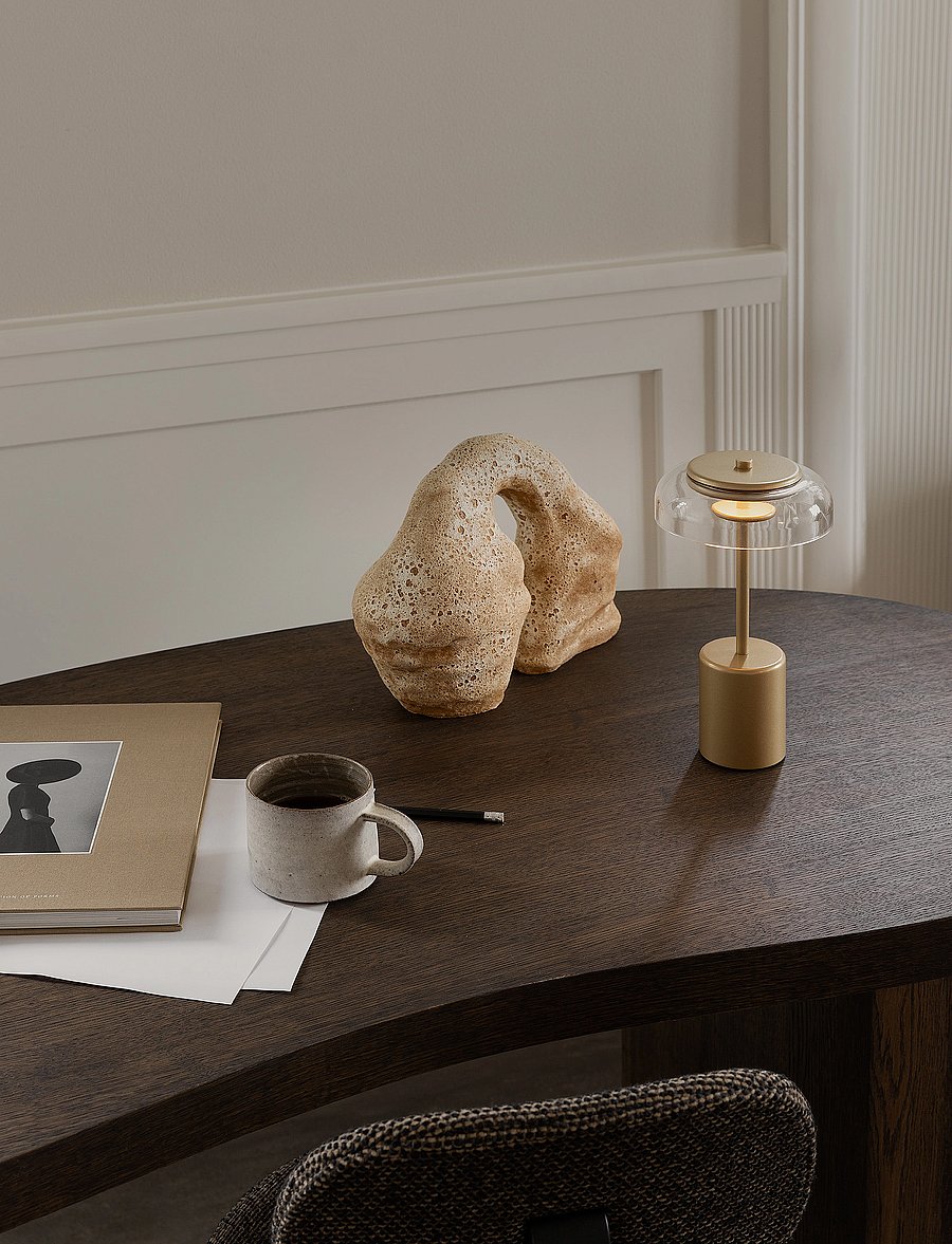 Nuura - Blossi Table Mini - mobile lampen - nordic gold / clear - 5