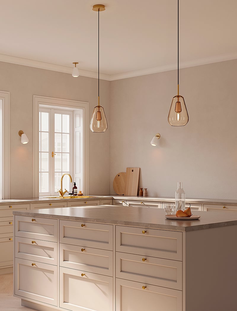 Nuura - Anoli 1 Small - lampy wiszące - nordic gold/gold - 1