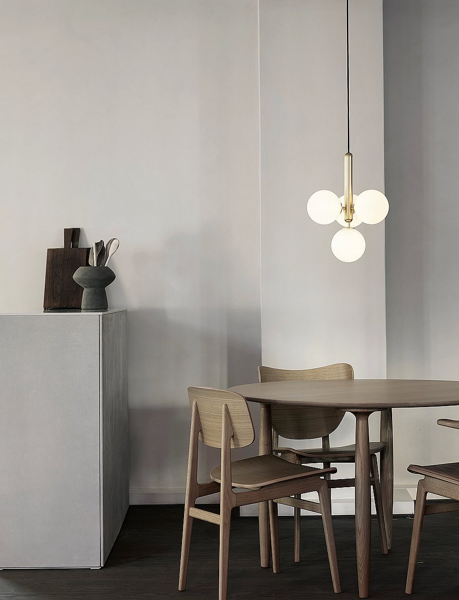 Nuura - Miira 4 - pendellampen - brass/opal white - 3
