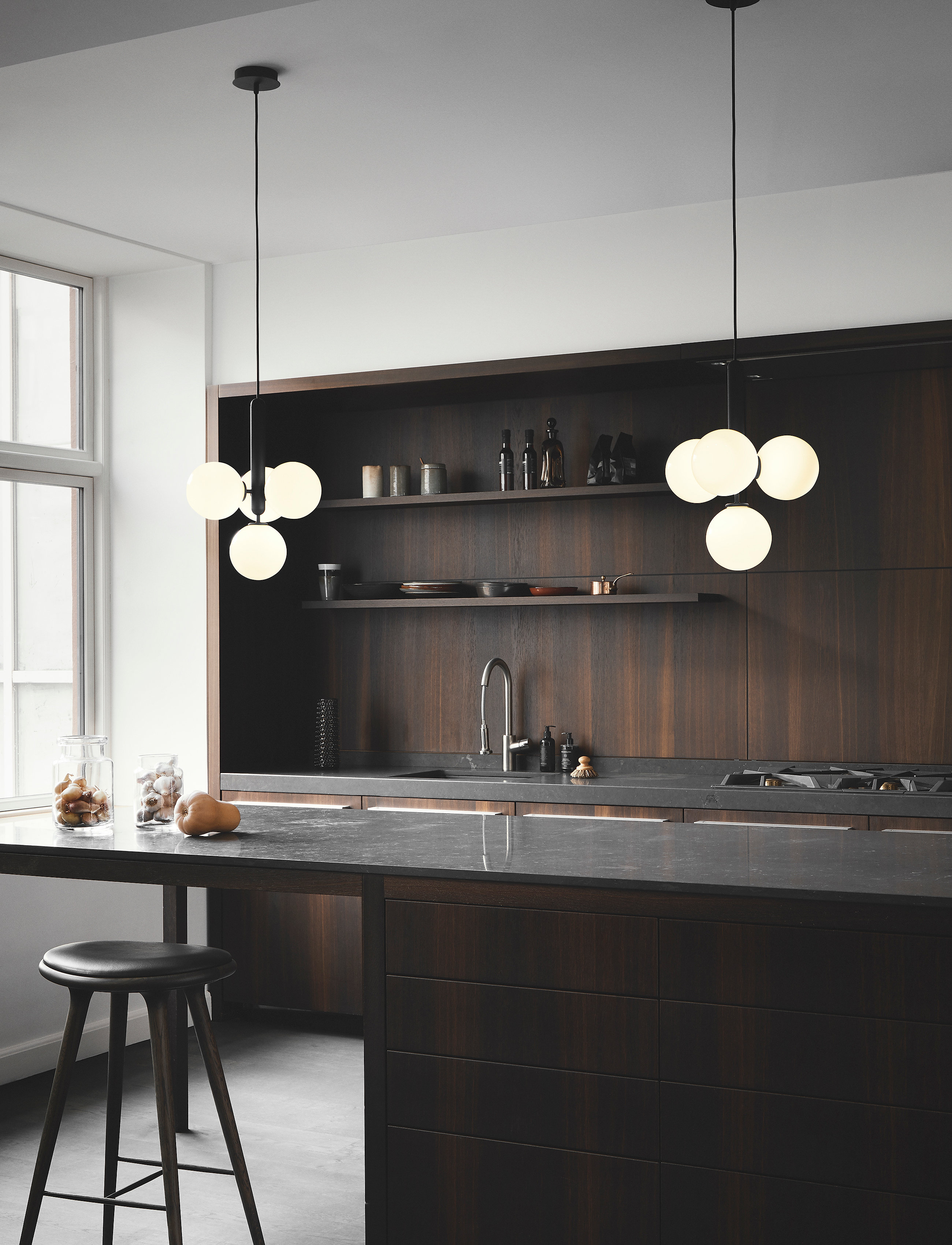 Nuura - Miira 4 - pendellampen - rock grey/opal white - 3