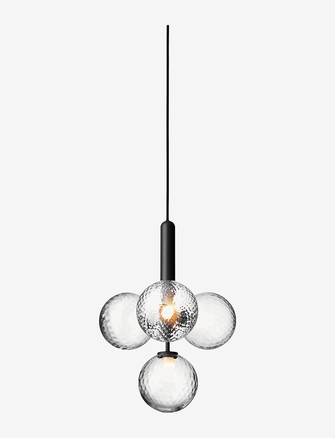 Nuura - Miira 4 - pendellampen - rock grey/optic clear - 0