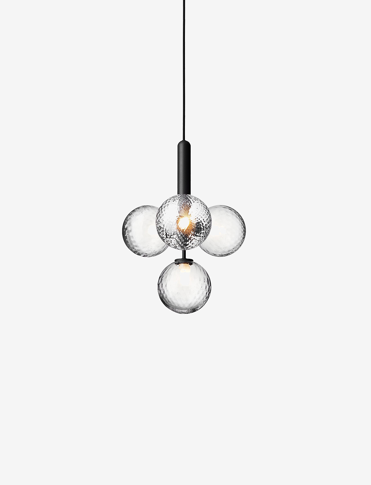Nuura - Miira 4 - pendellampen - rock grey/optic clear - 0