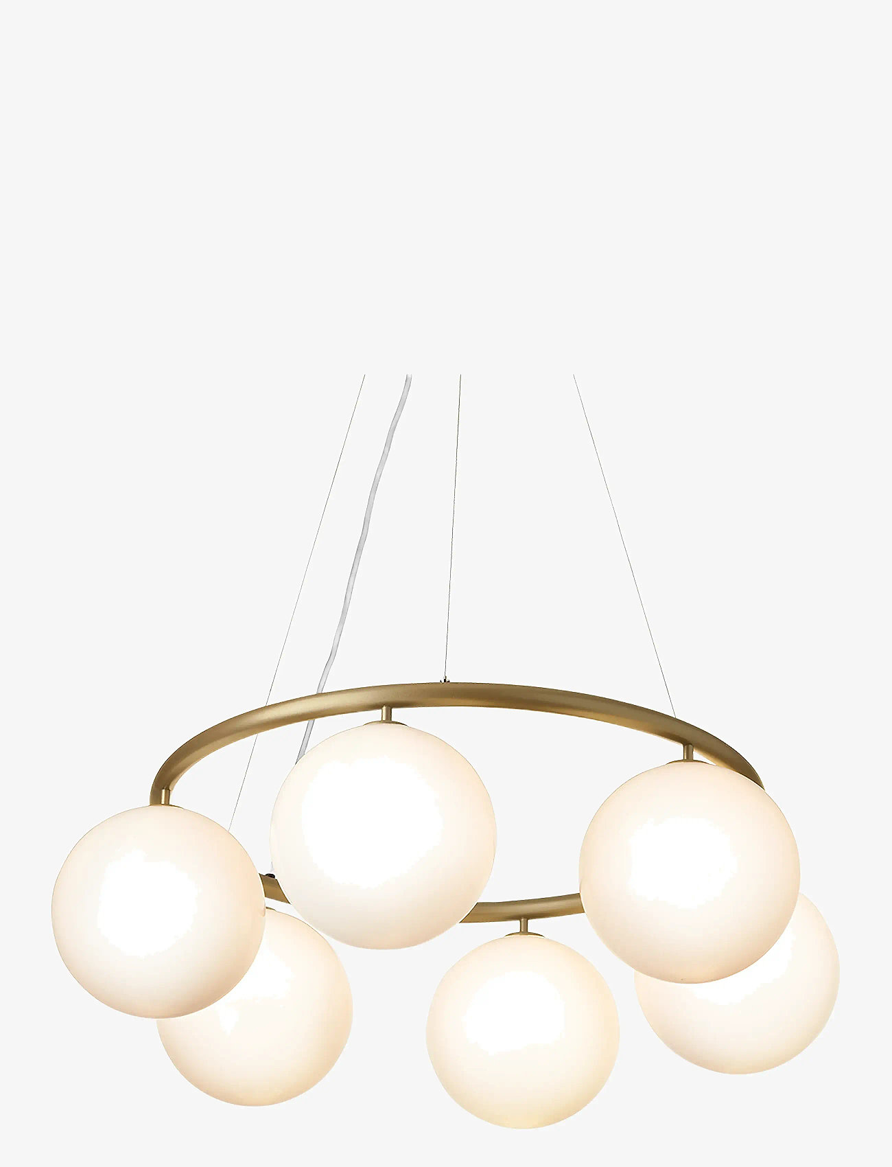 Nuura - Miira 6 Circular - lubiniai šviestuvai - brass / opal - 1