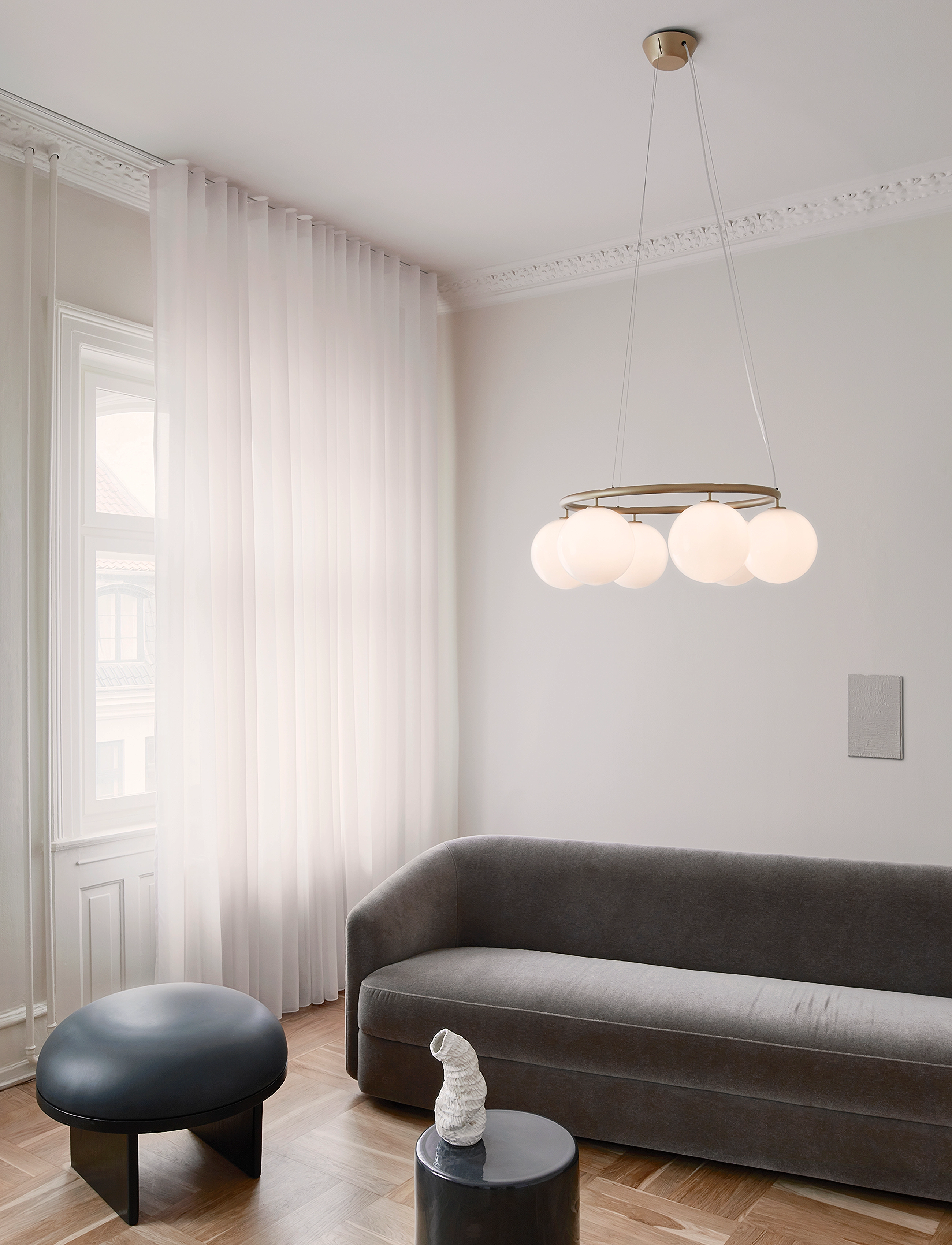 Nuura Miira 6 Circular, Ø 80 cm, Ceiling Lamps, Weiß - Pendant Homeware
