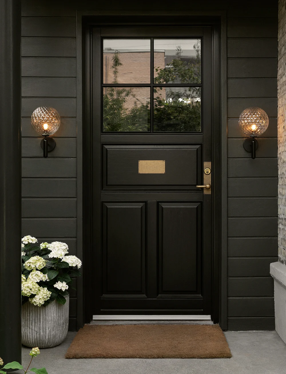 Nuura - Miira Wall Outdoor - außenwandleuchten - black / optic clear - 1