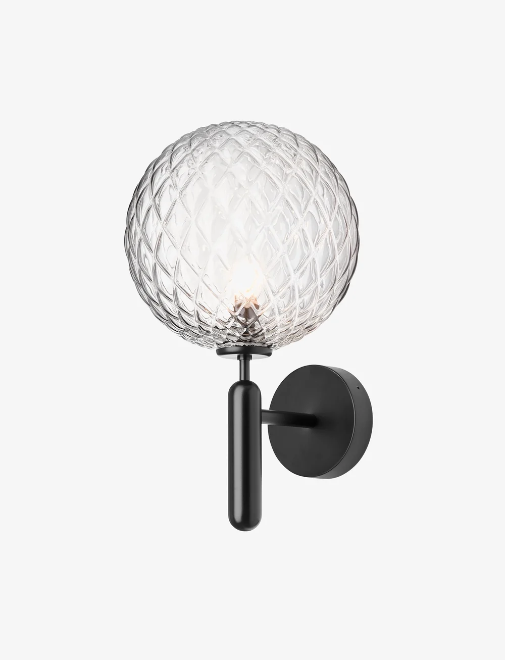 Nuura - Miira Wall Outdoor - außenwandleuchten - black / optic clear - 0