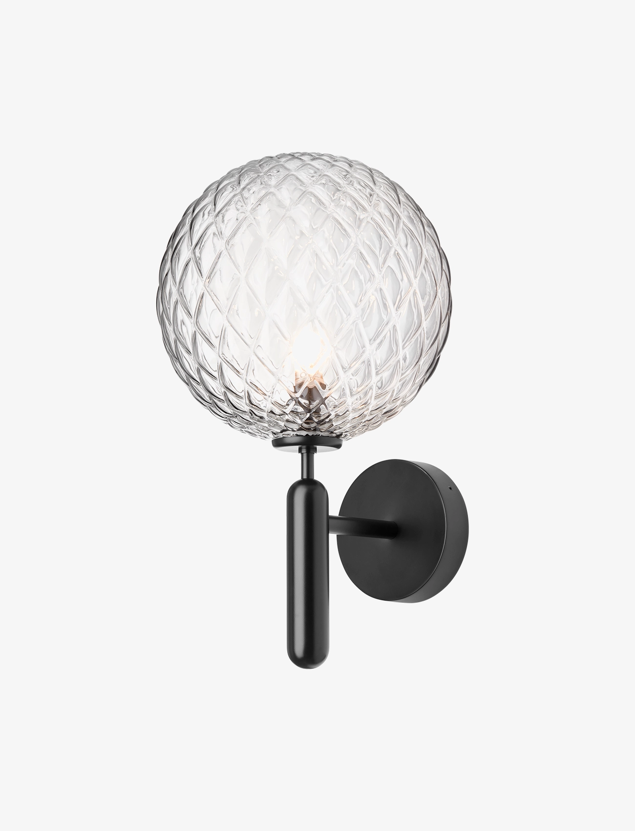 Nuura Miira Wall Outdoor - Udendørsbelysning - BLACK / OPTIC CLEAR / black