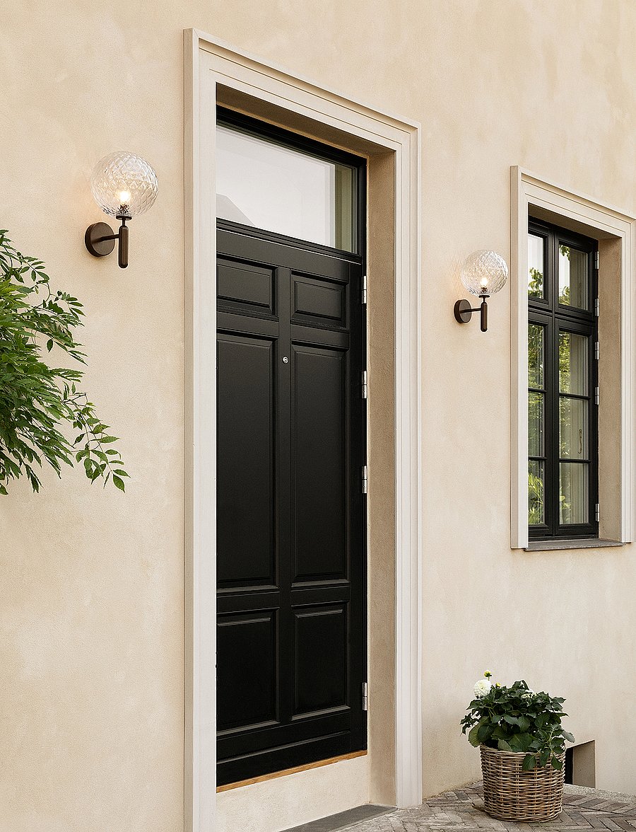 Nuura - Miira Wall Outdoor - außenwandleuchten - dark bronze / optic clear - 3