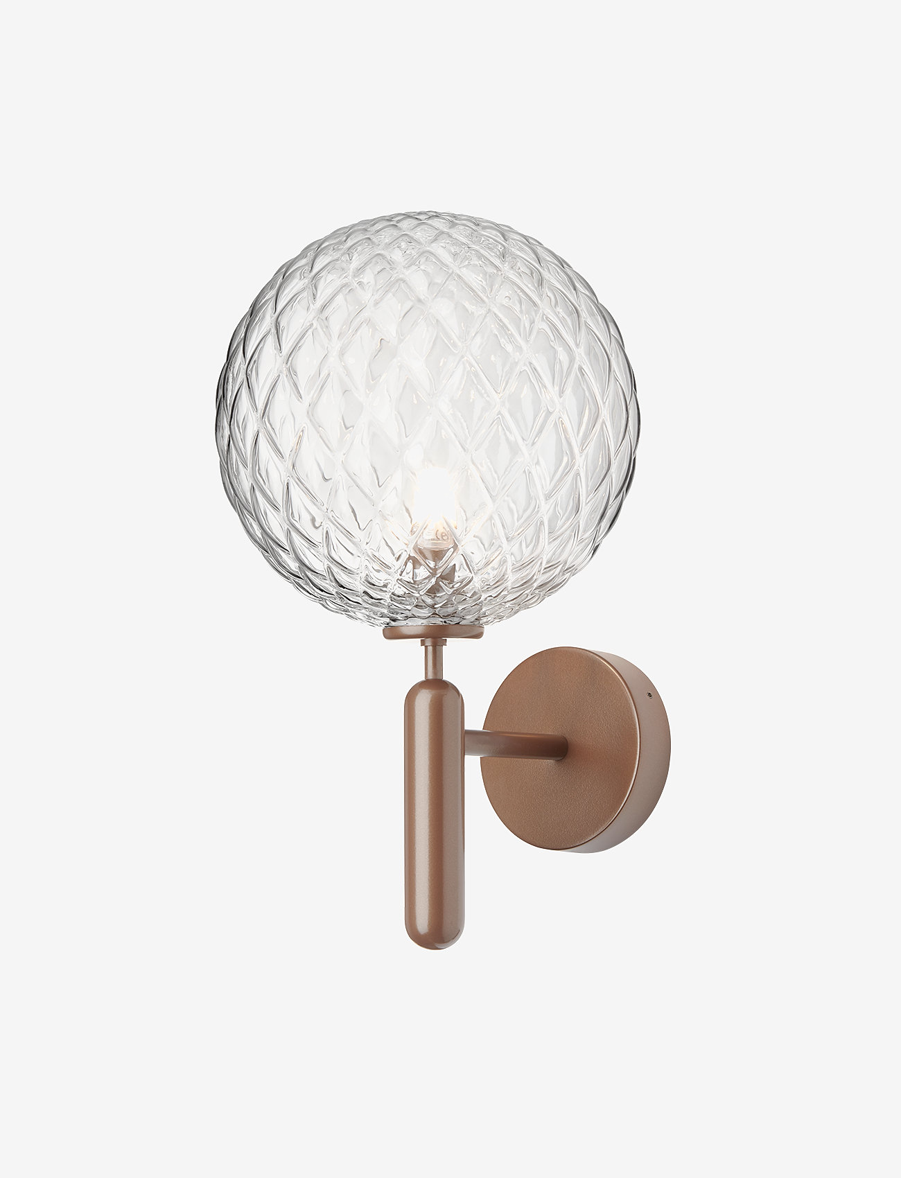 Nuura - Miira Wall Outdoor - væglamper - dark bronze / optic clear - 0