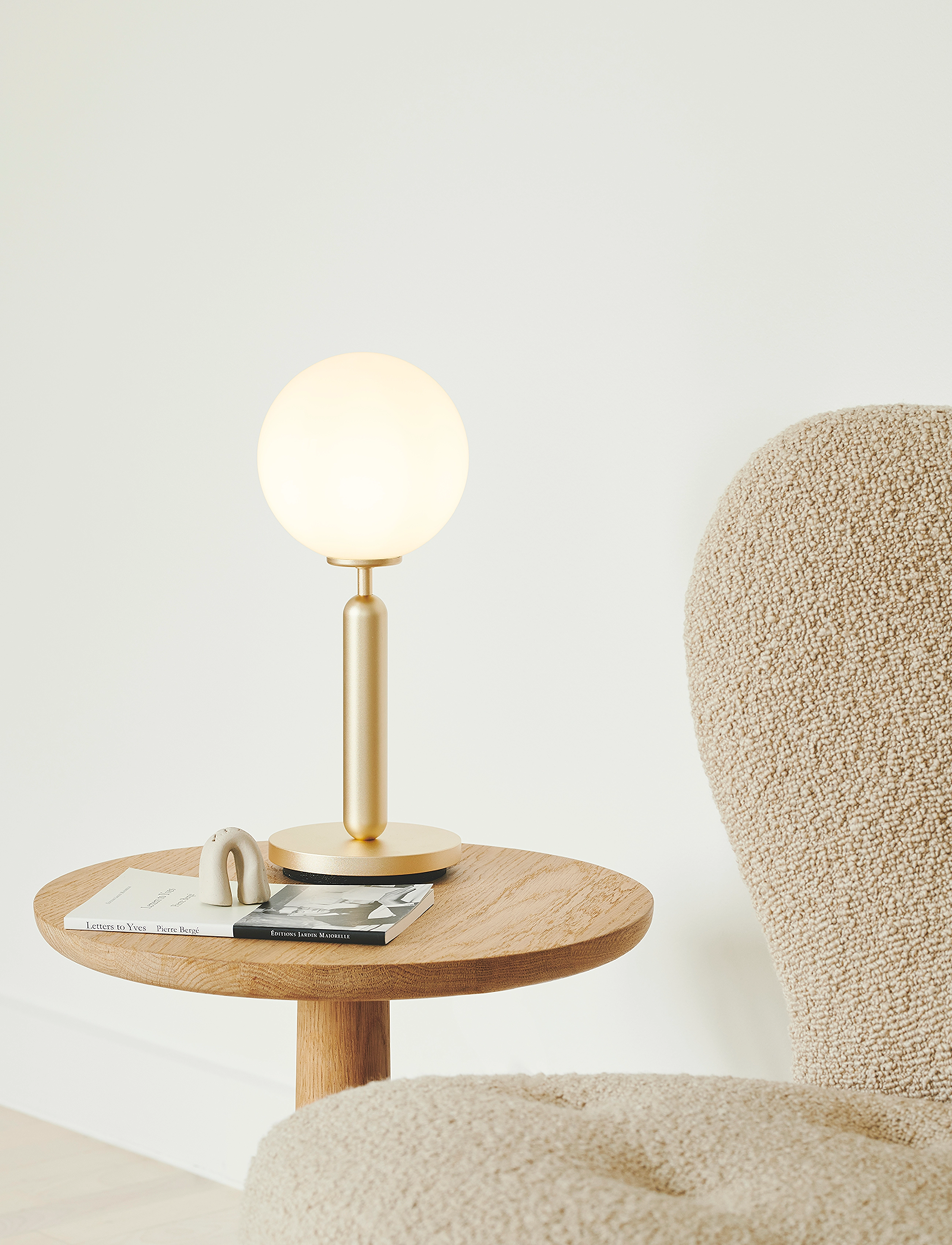 Nuura Miira Table, One Size, Lamps, Gold - Table Homeware