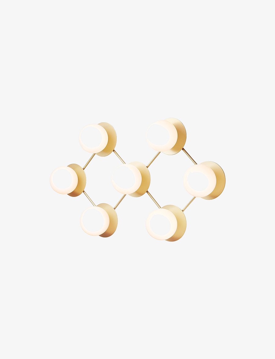 Nuura - Liila 7 - seinalambid - nordic gold / opal - 3