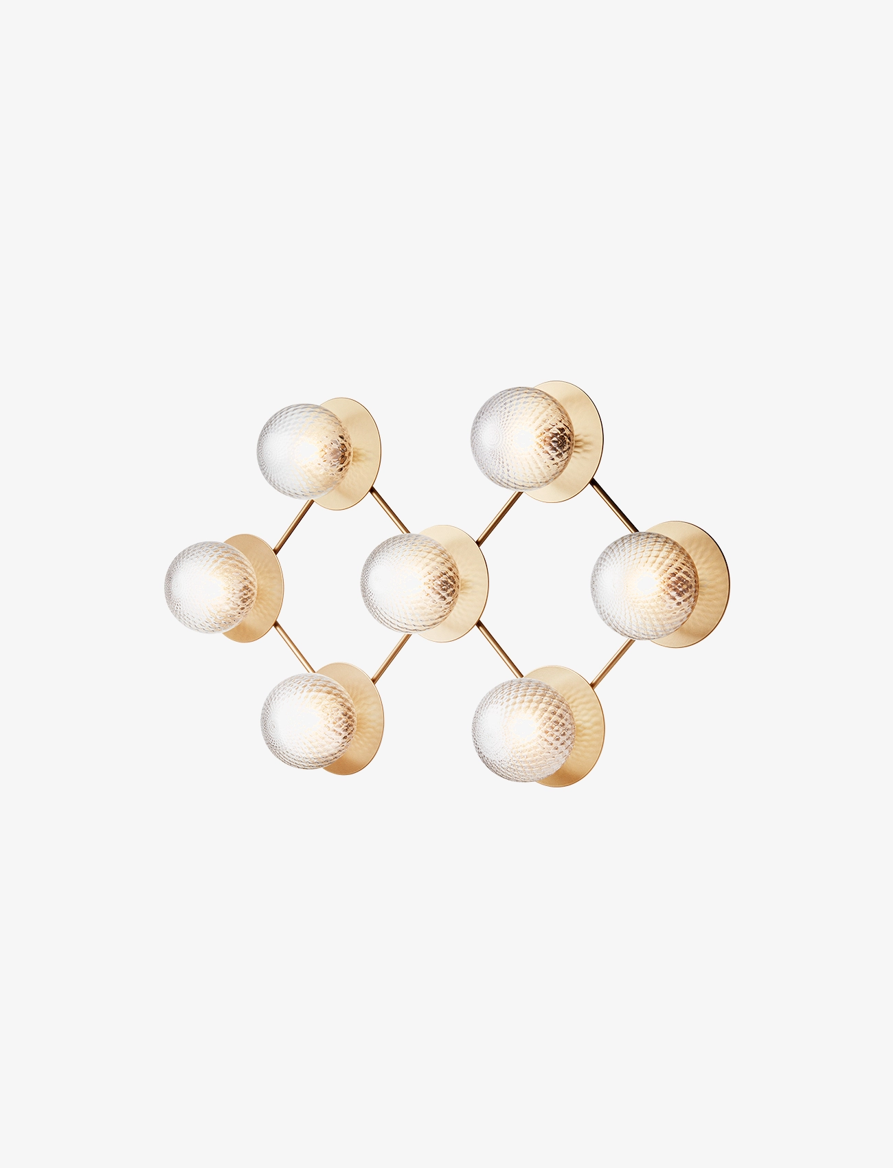 Nuura - Liila 7 - seinalambid - nordic gold / optic clear - 1