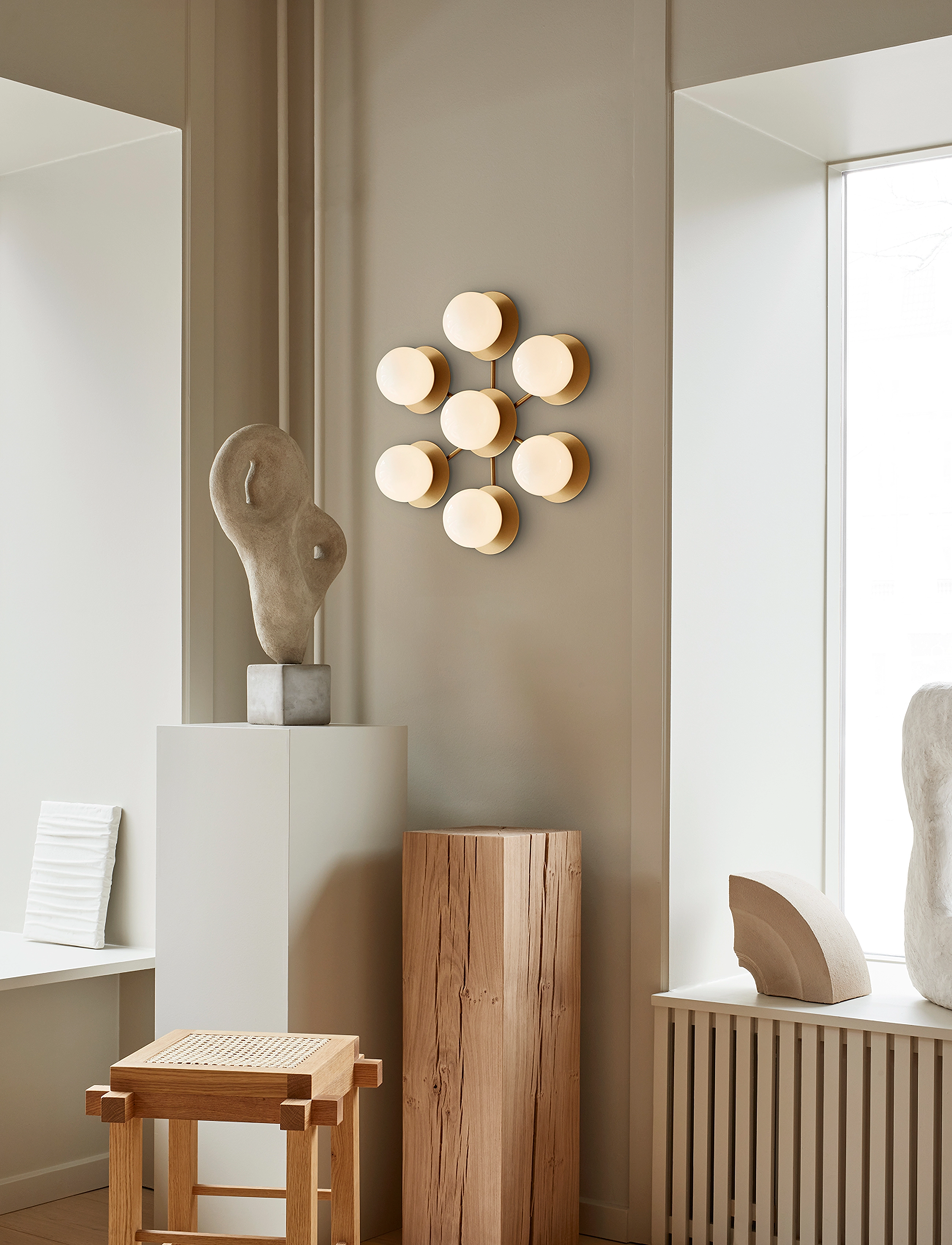 Nuura Liila Star, One Size x 14.8, Lamps, Gold - Wall Homeware