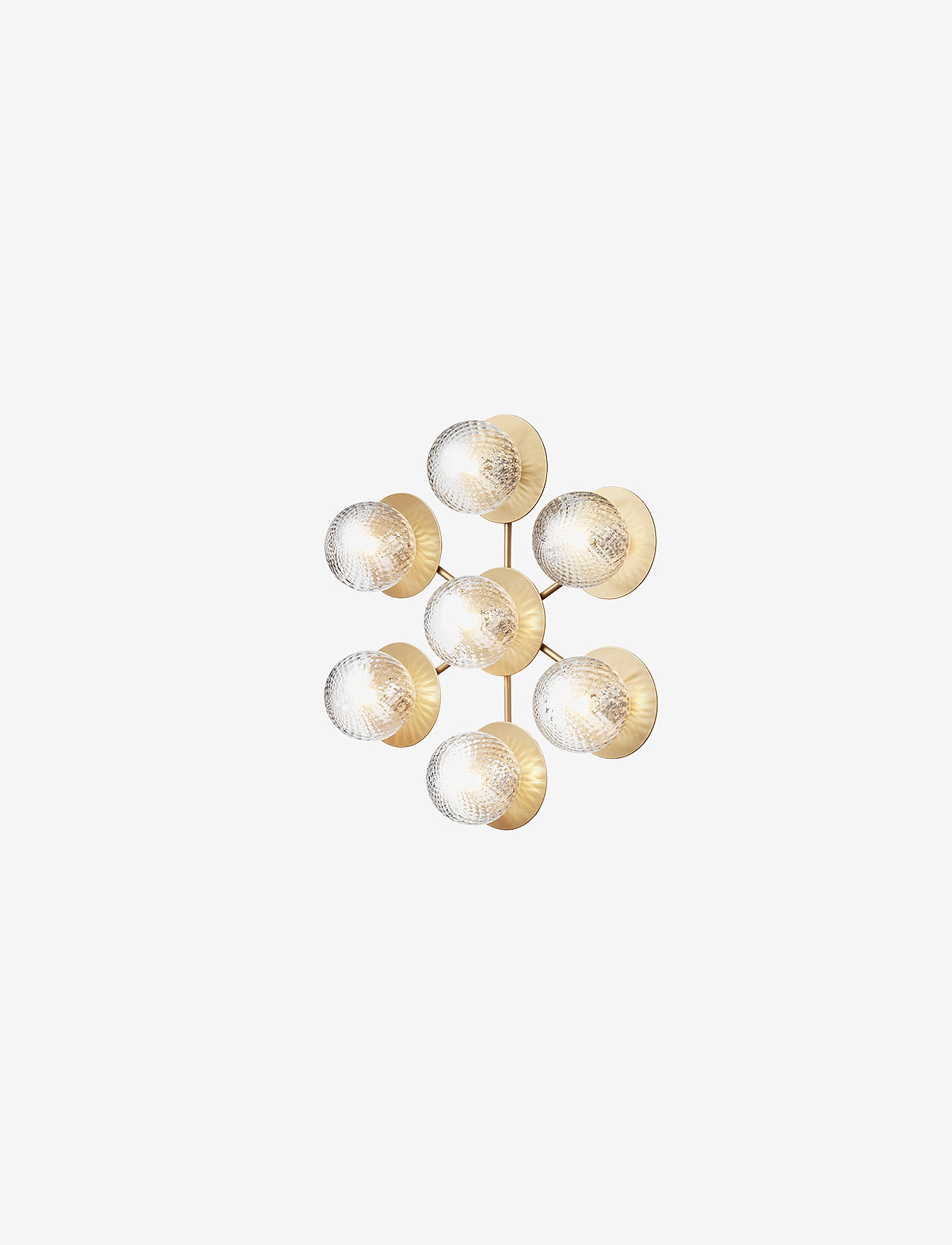 Nuura - Liila Star - vägglampor - nordic gold / optic clear - 1