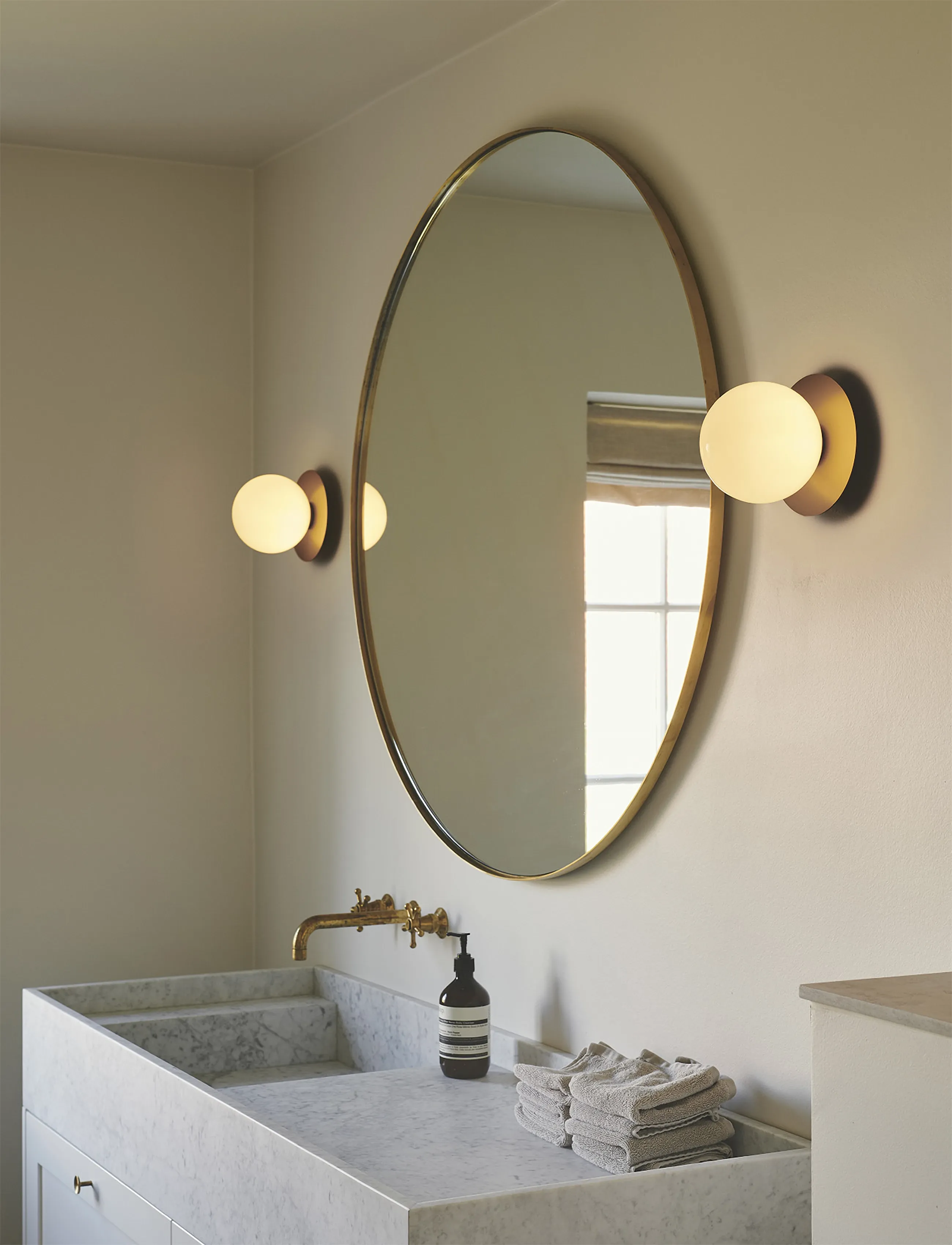 Nuura - Liila 1 Medium - inbouw plafondlampen - nordic gold / opal - 4
