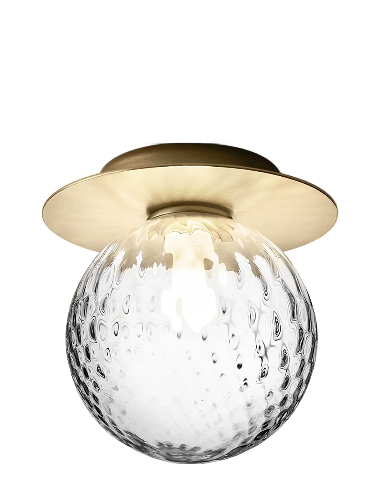 Nuura - Liila 1 Medium - sienas lampas - nordic gold/optic clear - 1