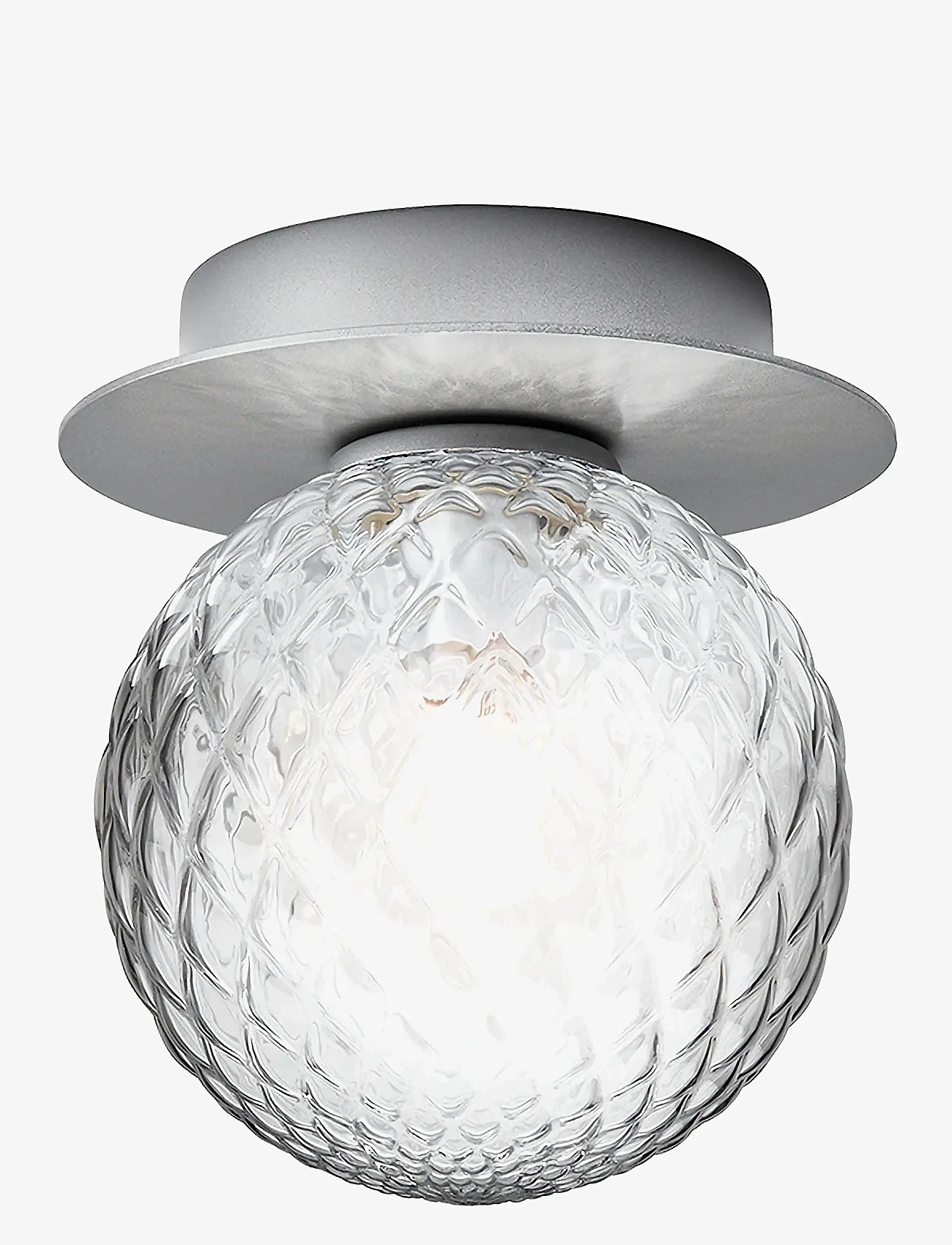 Nuura - Liila 1 Small - flush mount ceiling lights - light silver / optic clear - 2