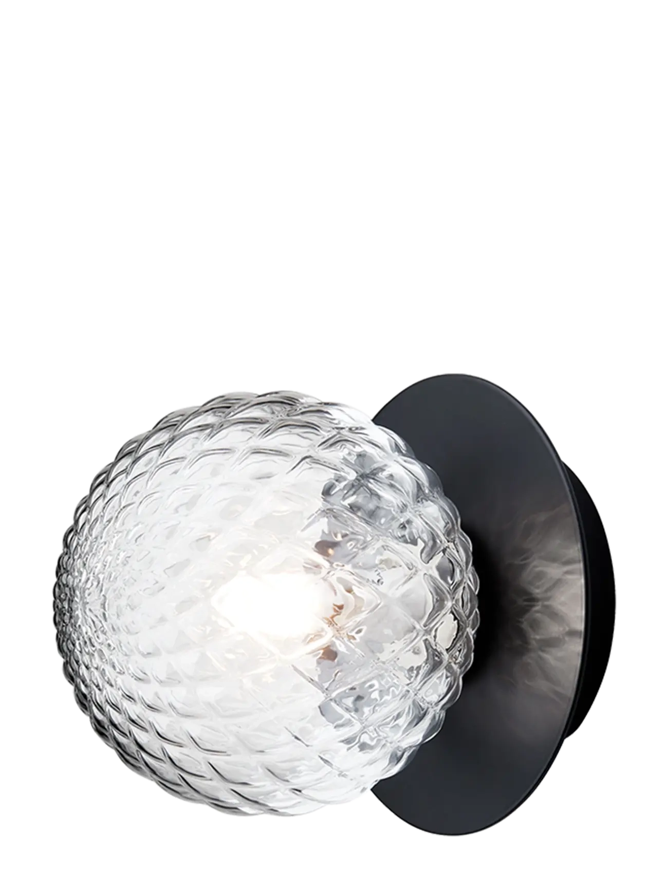 Nuura Liila 1 Small, Væglampe, Sort, Str: Ø 14 CM x 14.9