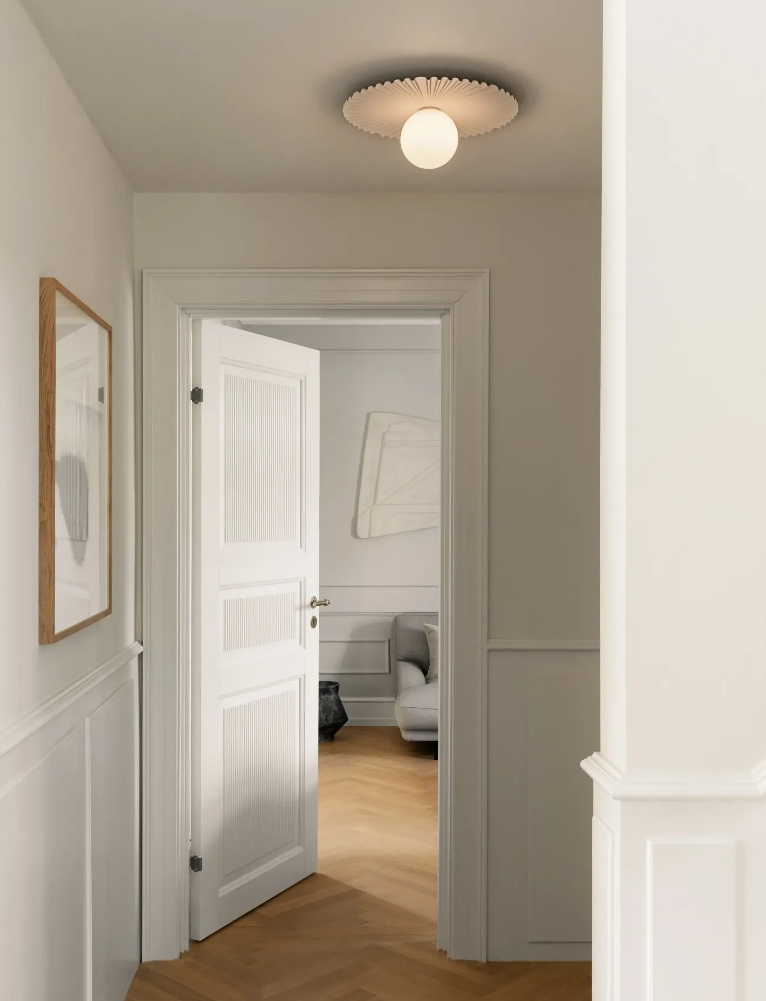 Nuura - Liila Muuse Medium IP44 - flush mount ceiling lights - white / opal - 4