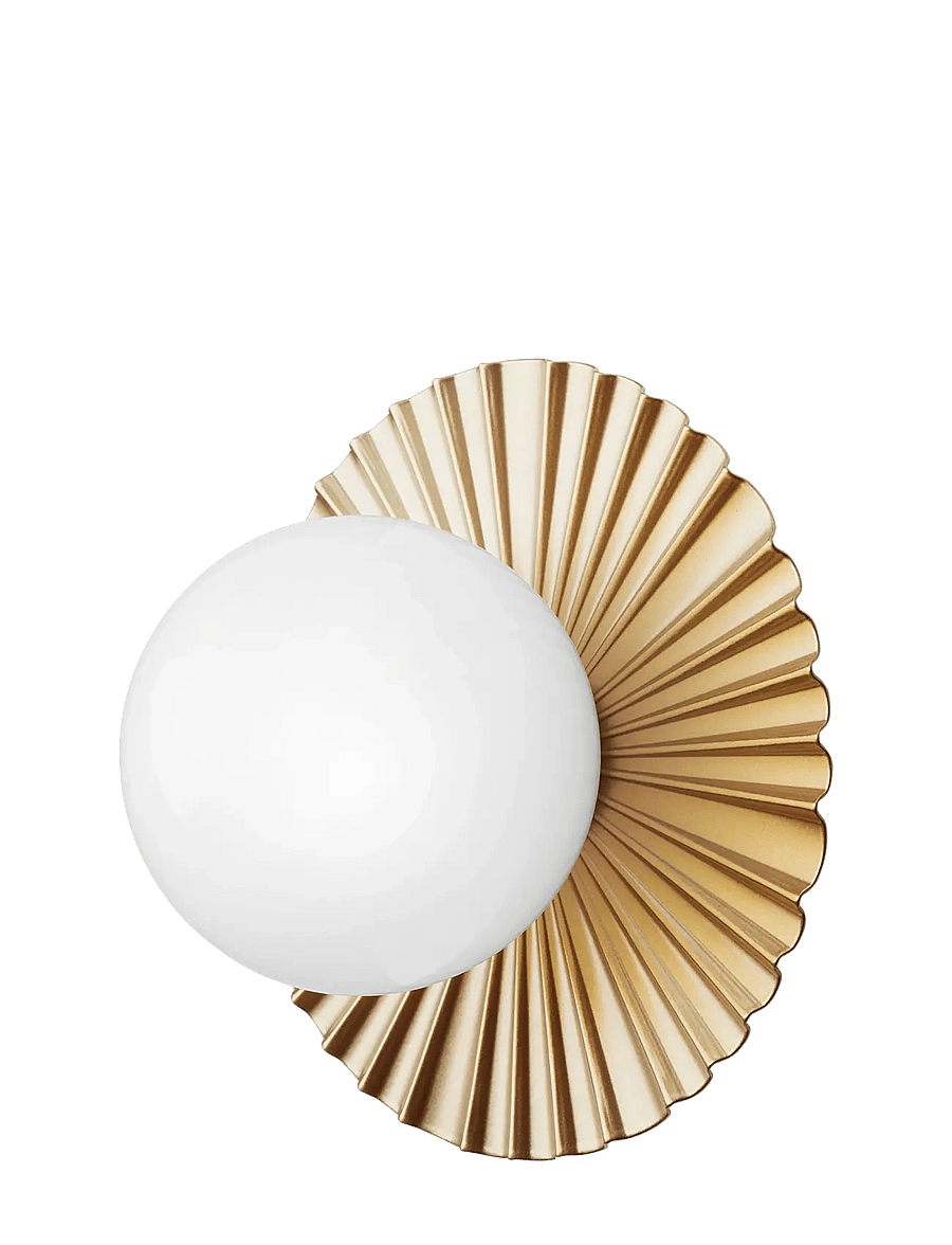 Nuura - Liila Muuse Small IP44 - sienas lampas - nordic gold / opal - 1