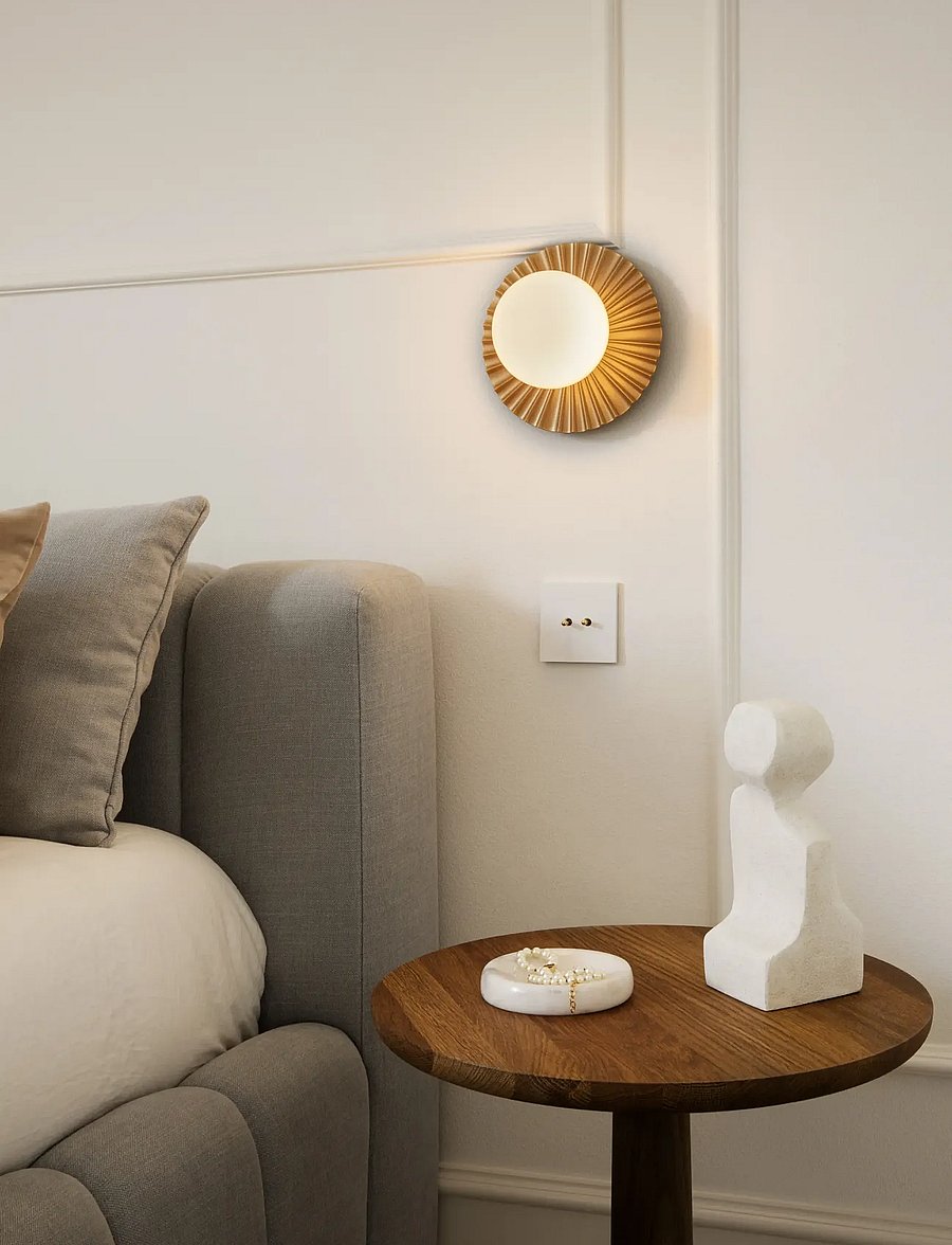 Nuura - Liila Muuse Small IP44 - sienas lampas - nordic gold / opal - 4