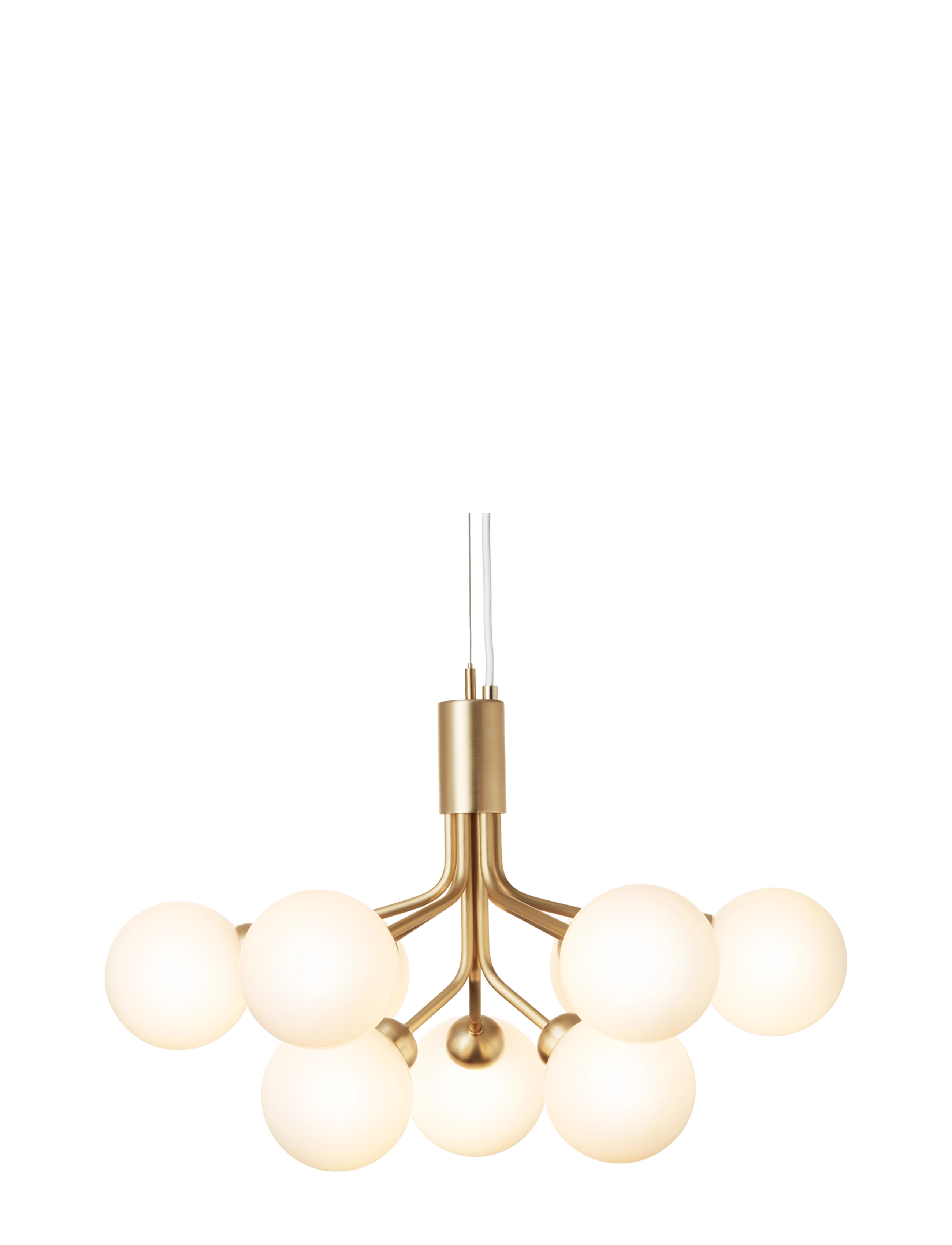 Nuura Apiales 9 - Nuura - BRUSHED BRASS/OPAL WHITE / gold
