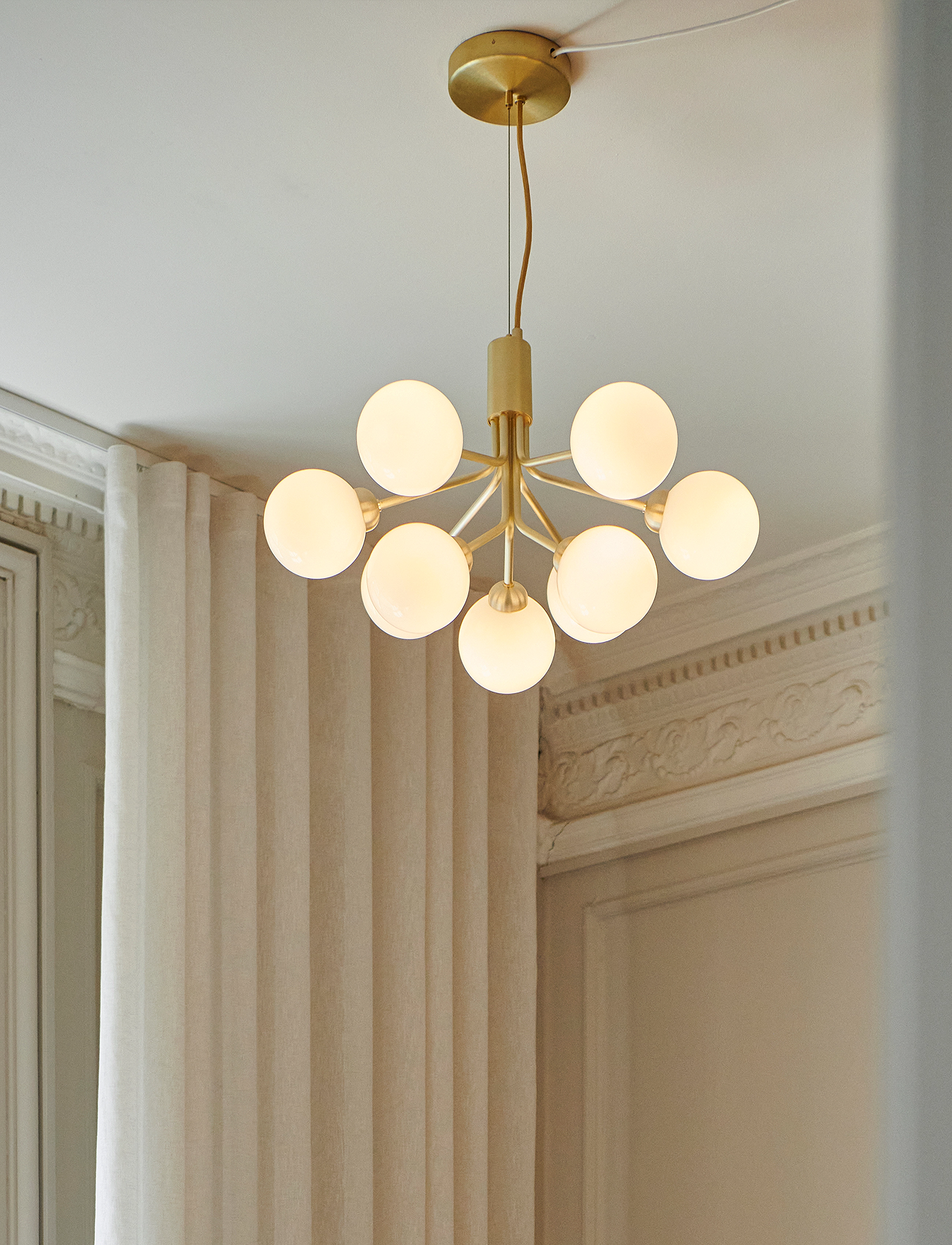 Nuura Apiales 9, 59.5 cm, Ceiling Lamps, Gold - Pendant Homeware