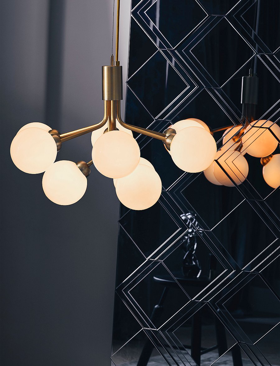 Nuura - Apiales 9 - deckeneinbauleuchten - brushed brass/opal white - 4